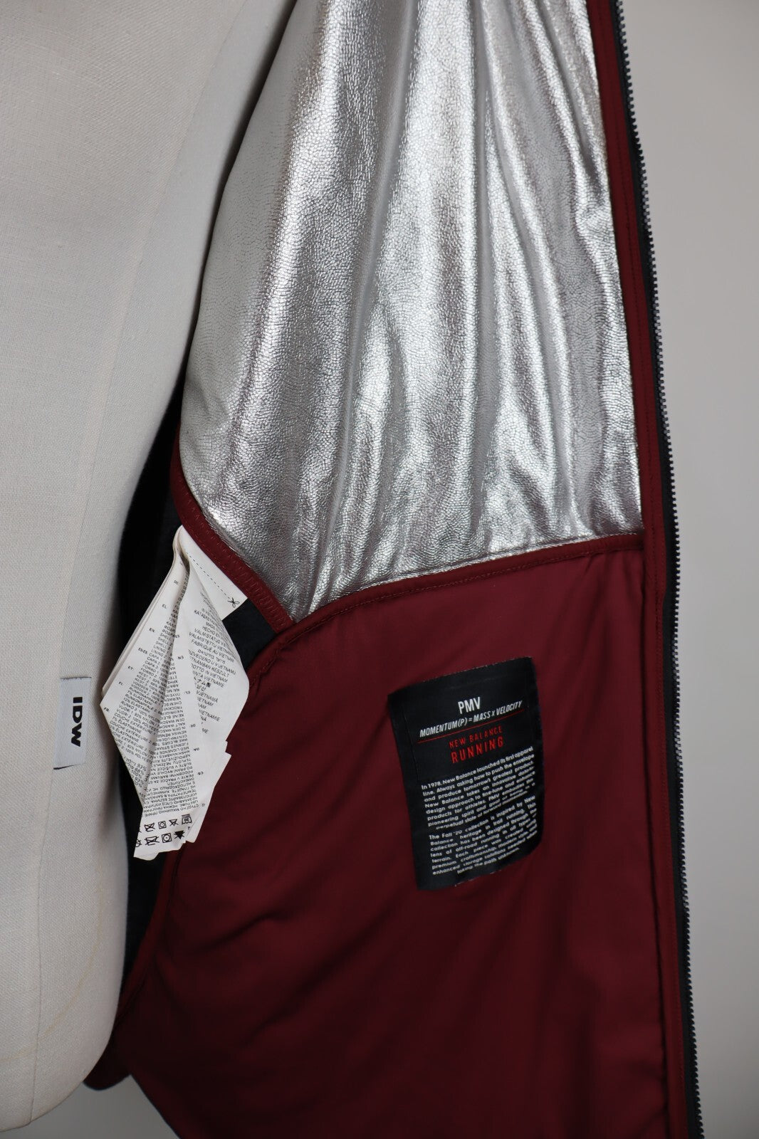 NEW BALANCE GIUBBINO TECNICO GIACCA UOMO Tg. L MAN CASUAL JACKET VINTAGE