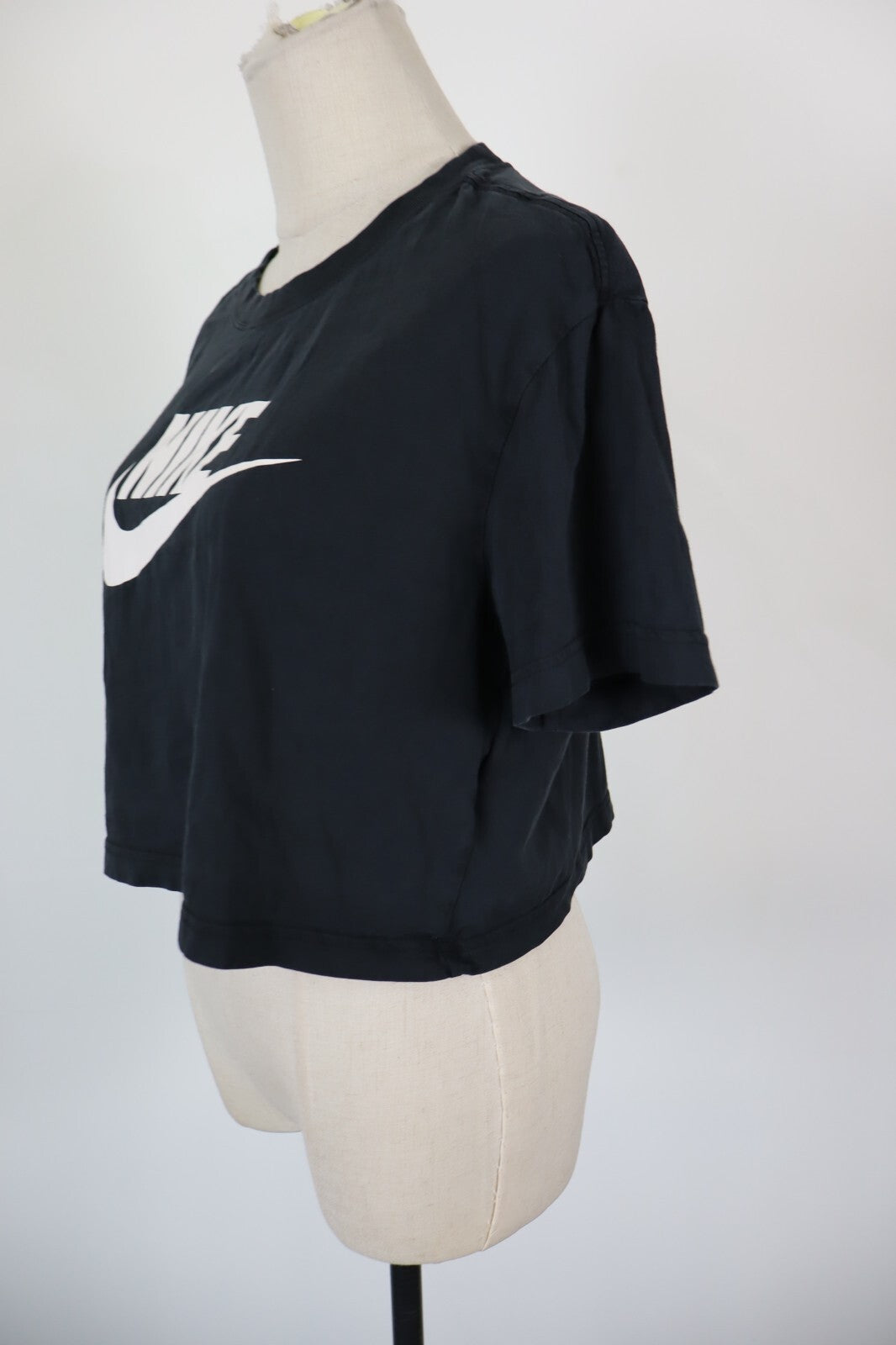 NIKE MAGLIA DONNA TG. M WOMAN CASUAL VINTAGE T-SHIRT COTONE CROP TOP