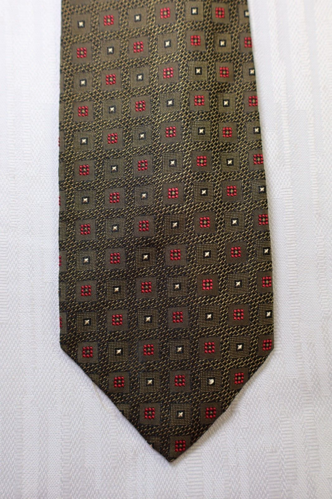 HUBERT PER NINO TOLA 100%  SILK TIE SETA CRAVATTA NECKTIE MADE IN ITALY CLASSIC