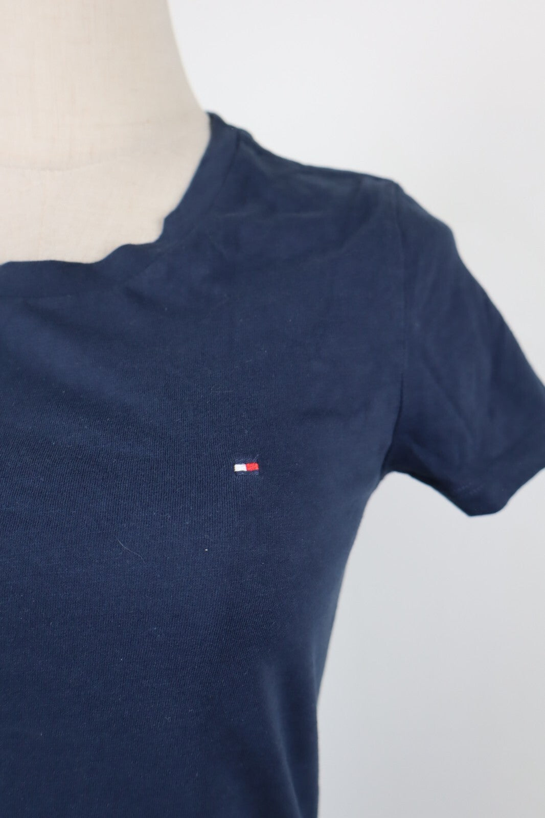 TOMMY HILFIGER MAGLIA MEZZE MANICHE DONNA S WOMAN CASUAL VINTAGE T-SHIRT COTONE