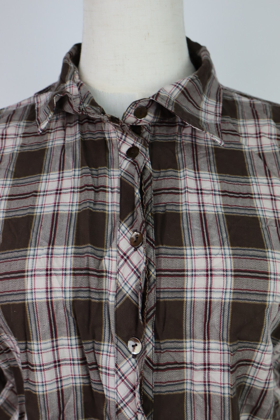 TIMBERLAND VESTITO A CAMICIA DONNA TG. M WOMAN CASUAL VINTAGE DRESS COTONE