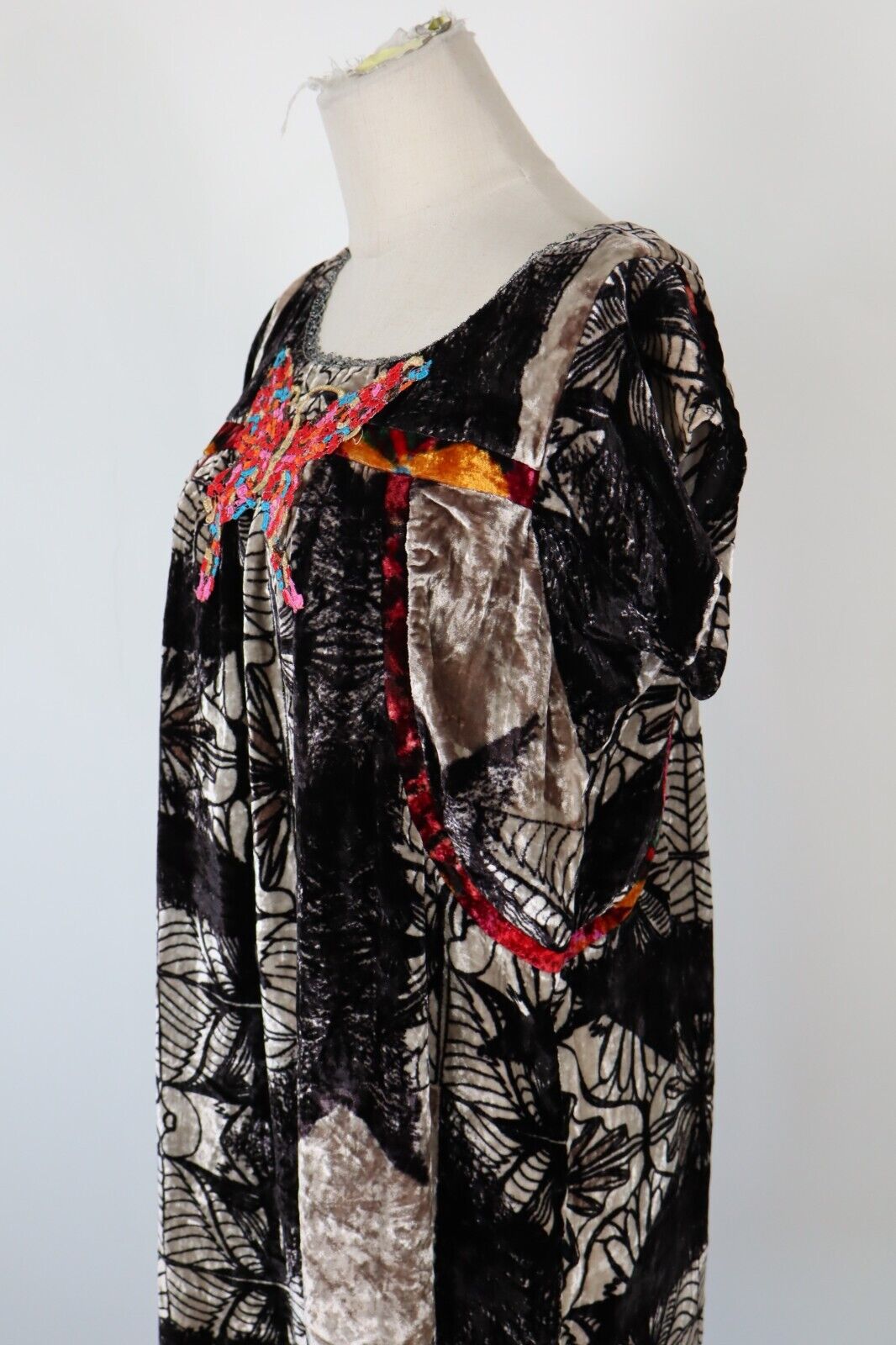 CUSTO BARCELONA VESTITO DONNA TG 40 WOMAN CASUAL VINTAGE DRESS SETA