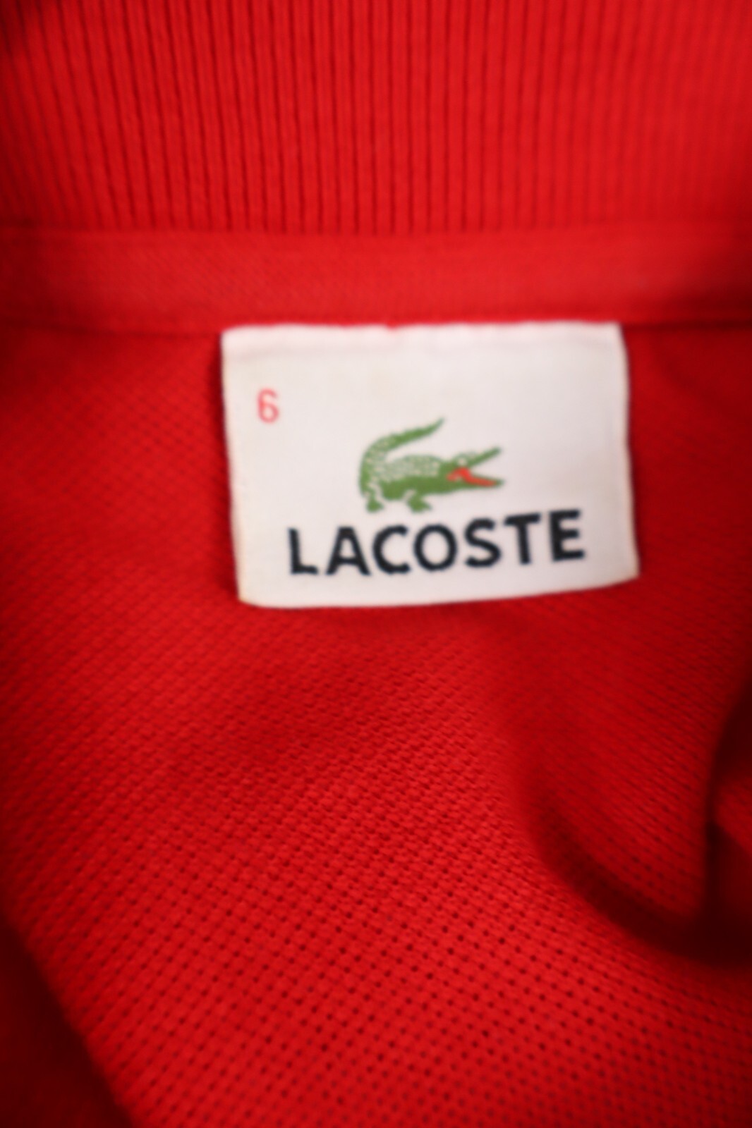 LACOSTE POLO MAGLIA UOMO COTONE TG. 6 MAN COTTON T- SHIRT CASUAL VINTAGE