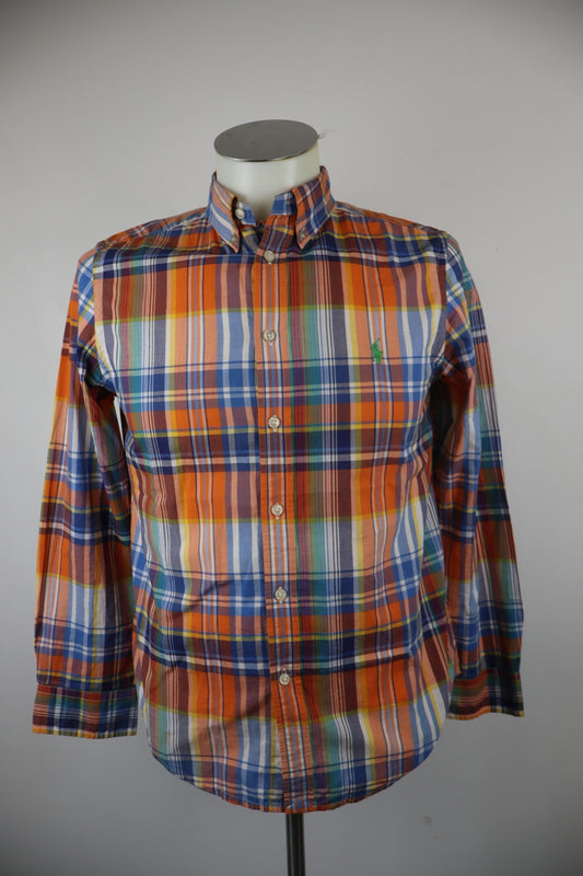 RALPH LAUREN CAMICIA RAGAZZO L 14/16 ANNI BOY CASUAL VINTAGE SHIRT COTONE