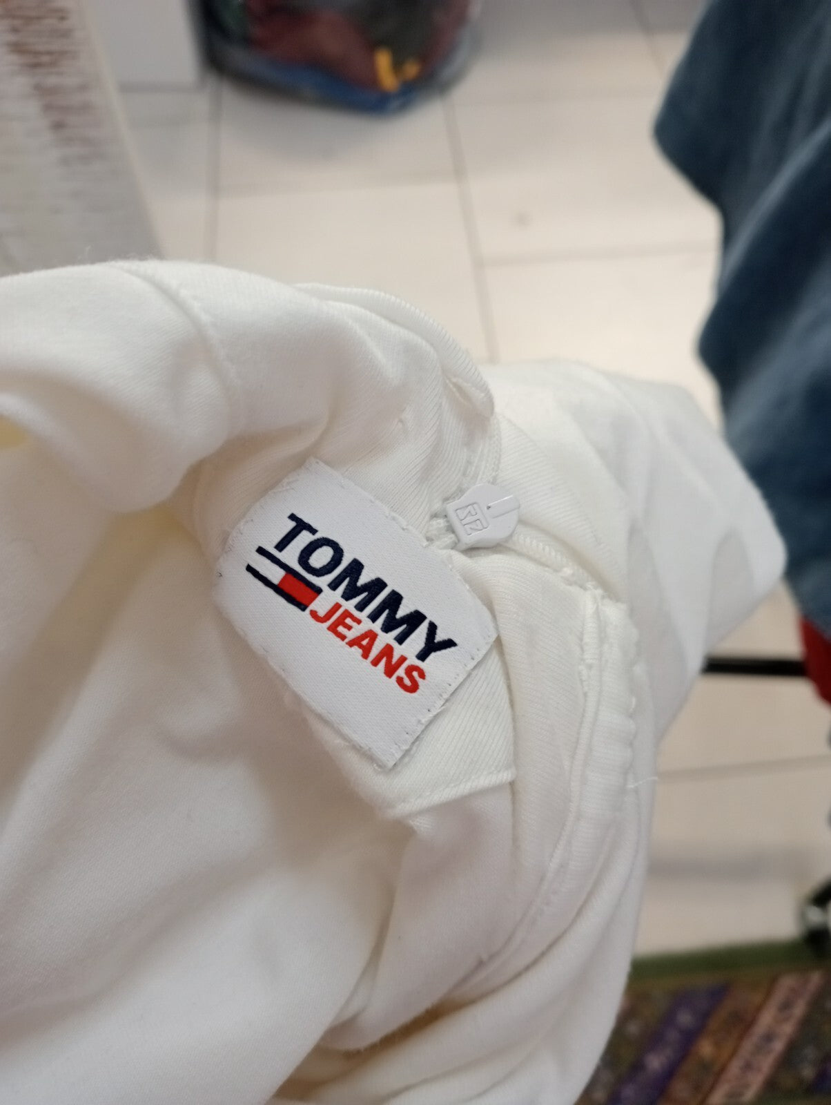 TOMMY HILFIGER MAGLIA DONNA COTONE TG. S WOMAN T-SHIRT CASUAL VINTAGE