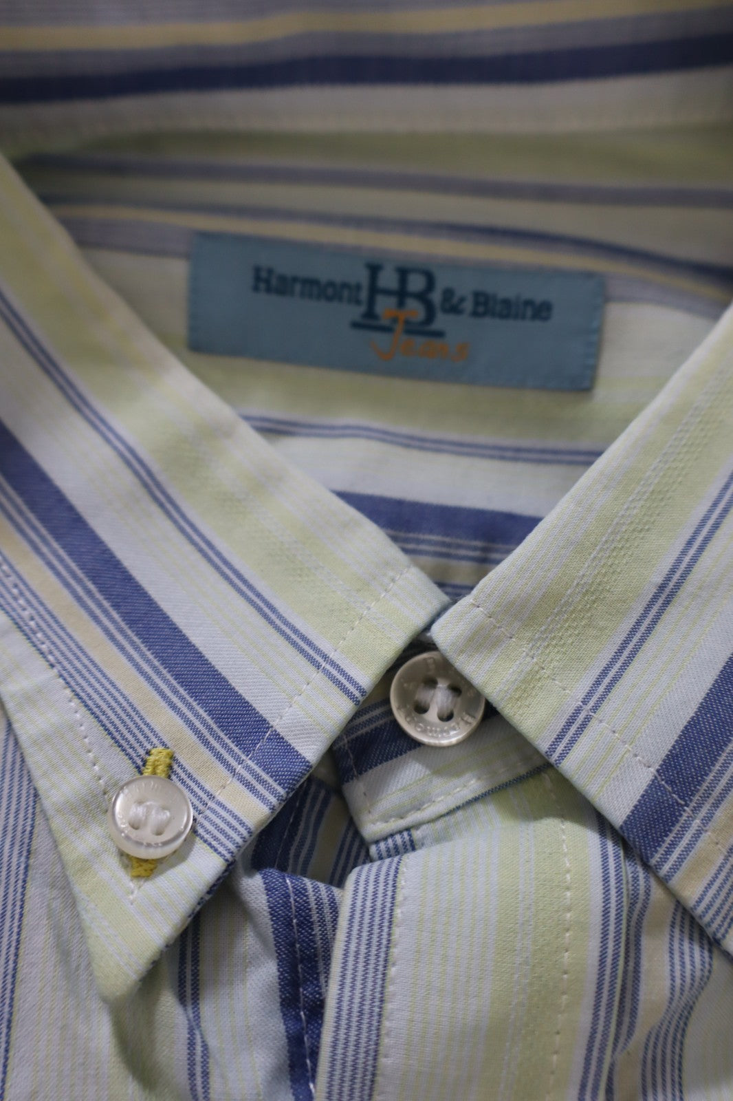 HARMONT & BLAINE CAMICIA MANICA LUNGA SHIRT UOMO XL MAN VINTAGE CASUAL COTONE