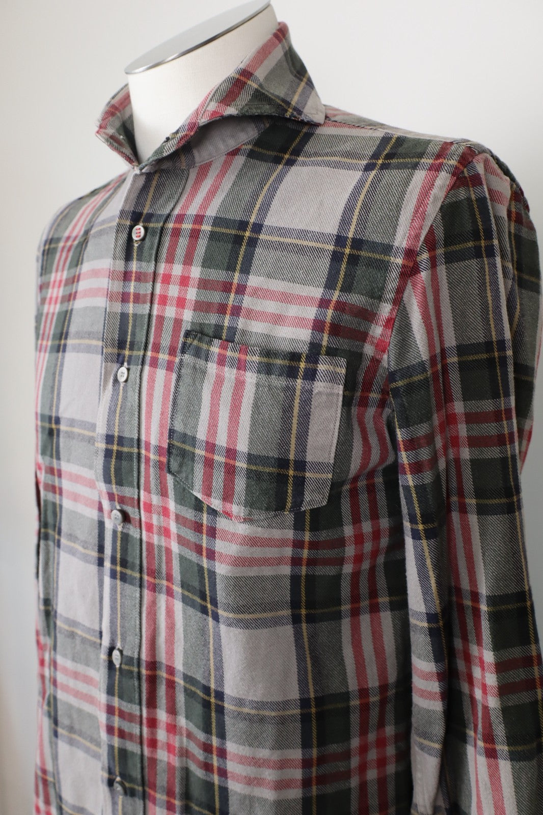 DANIELE ALESSANDRINI CAMICIA COTONE UOMO TG. 40 MAN CASUAL VINTAGE SHIRT LOGO