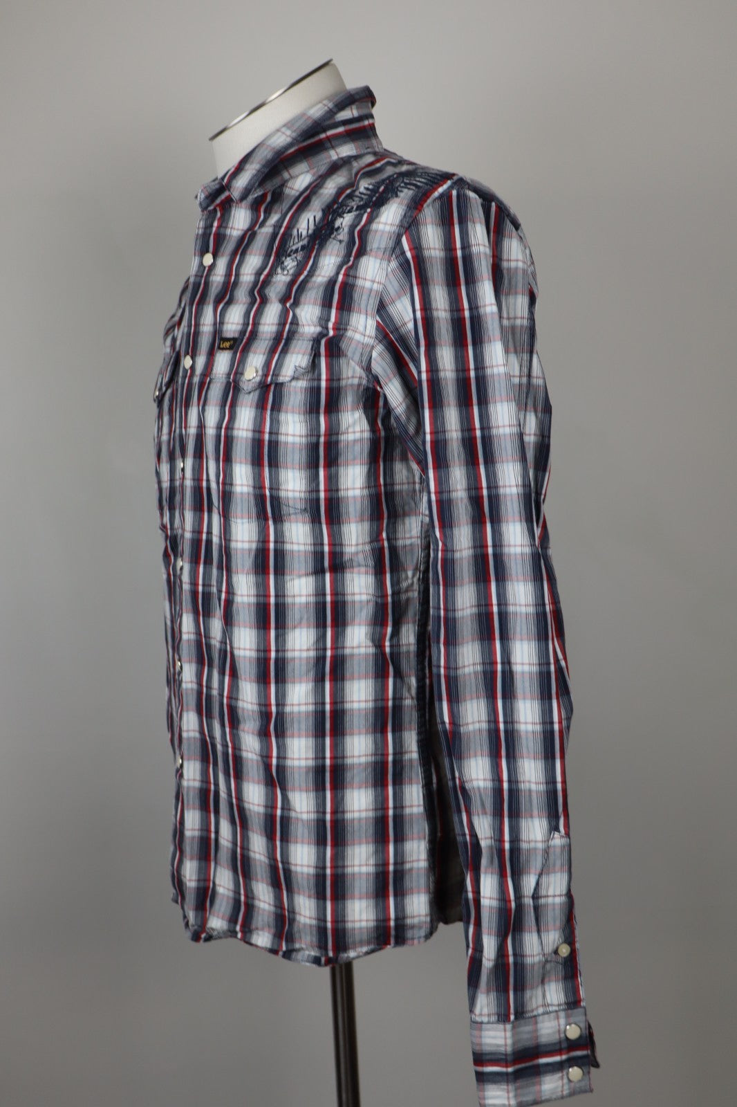 LEE JEANS CAMICIA UOMO TG. M MAN CASUAL VINTAGE SHIRT COTONE LOGO