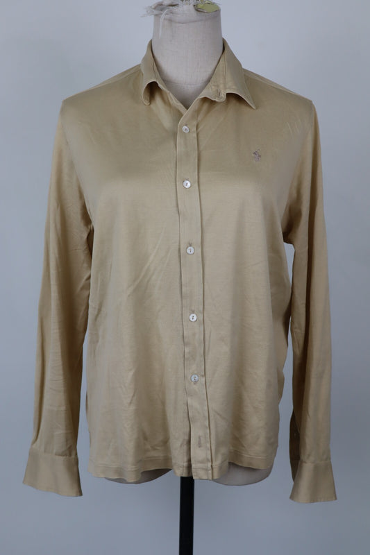 RALPH LAUREN GOLF CAMICIA DONNA TG L WOMAN SHIRT CASUAL VINTAGE COTONE