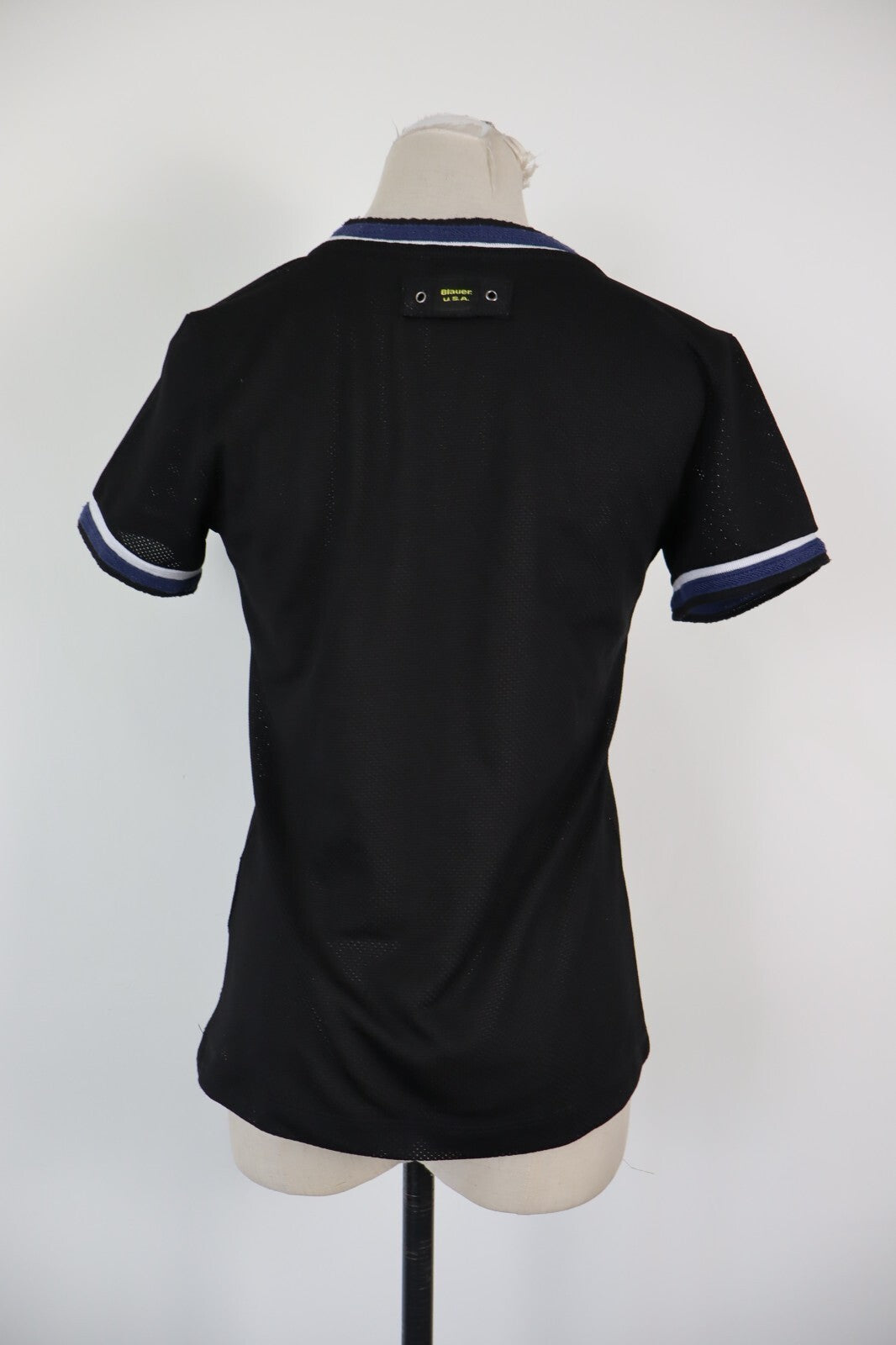 BLAUER USA MAGLIA DONNA TG. S WOMAN CASUAL VINTAGE T-SHIRT TOP A RETE