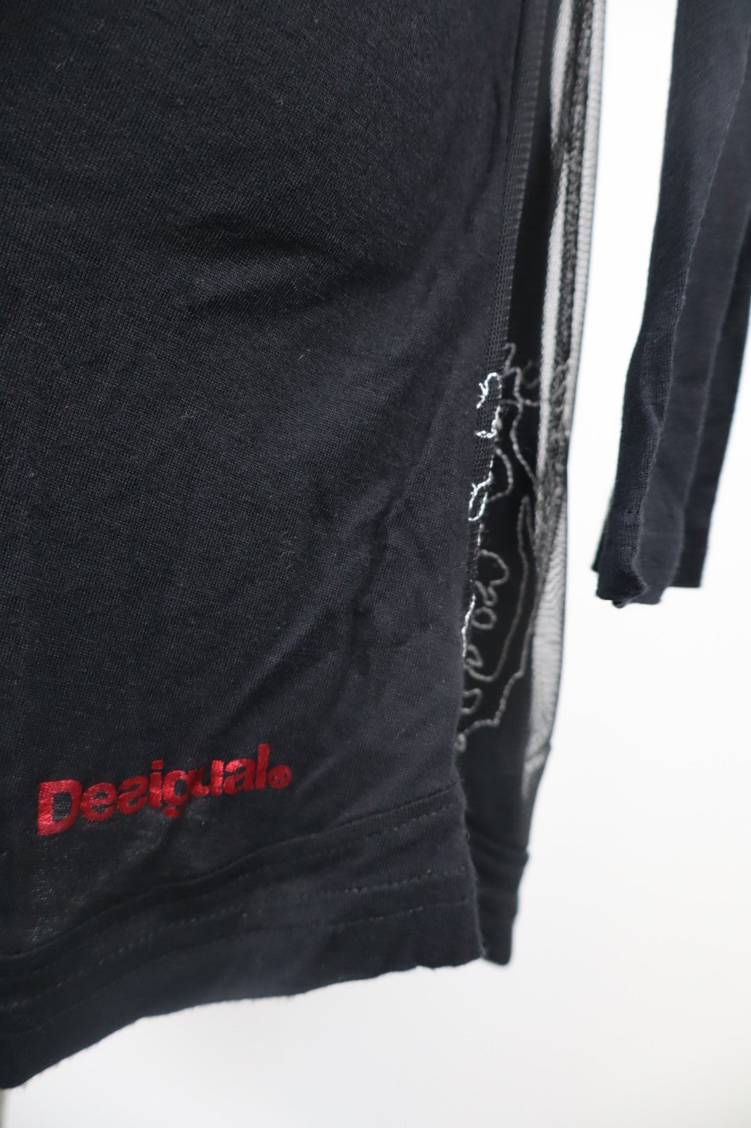 DESIGUAL VESTITO DONNA TG. 2XL WOMAN CASUAL VINTAGE DRESS ABITO MANICA LUNGA