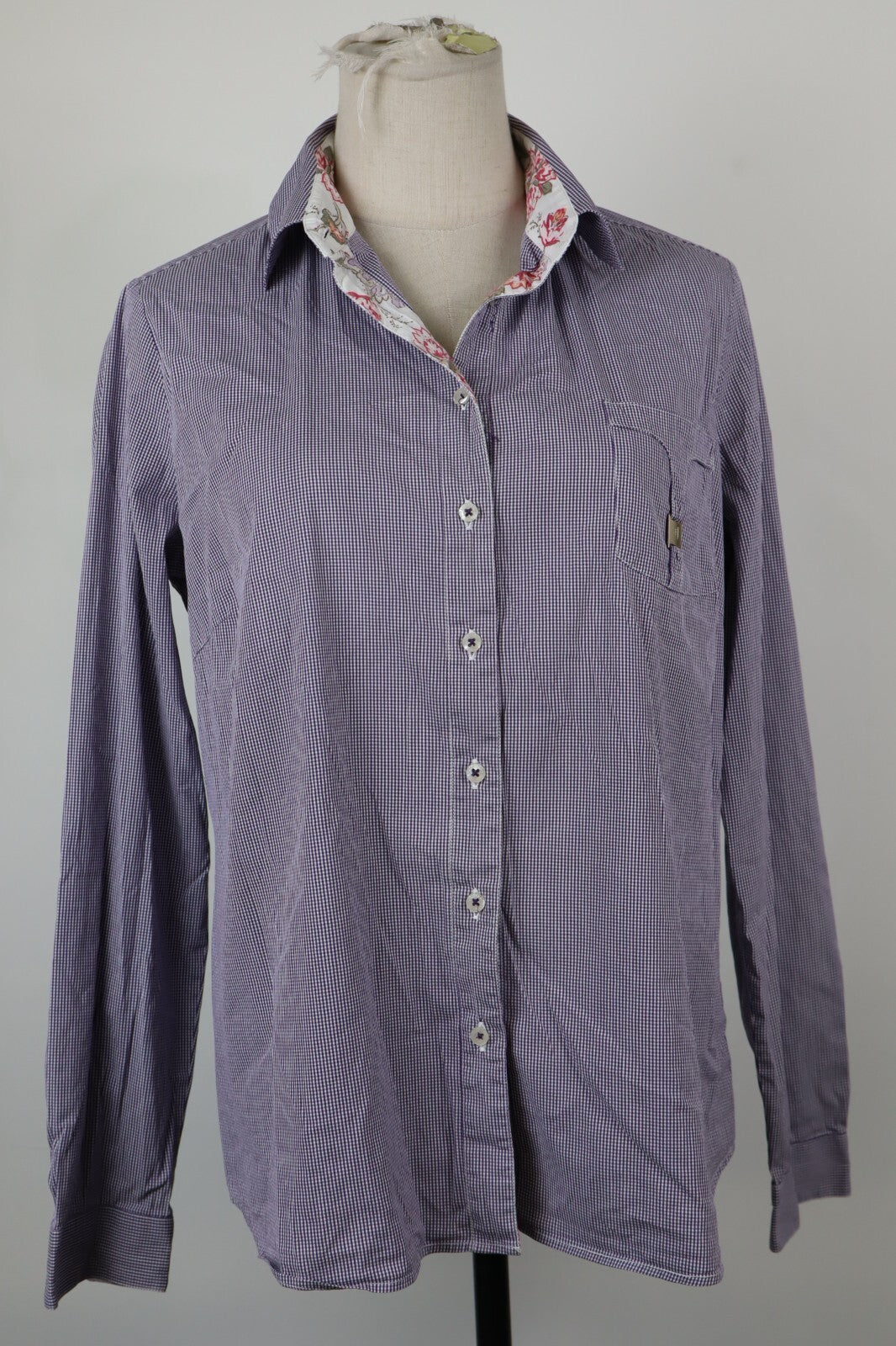TRUSSARDI JEANS CAMICIA  DONNA TG. XL WOMAN SHIRT CASUAL VINTAGE COTONE