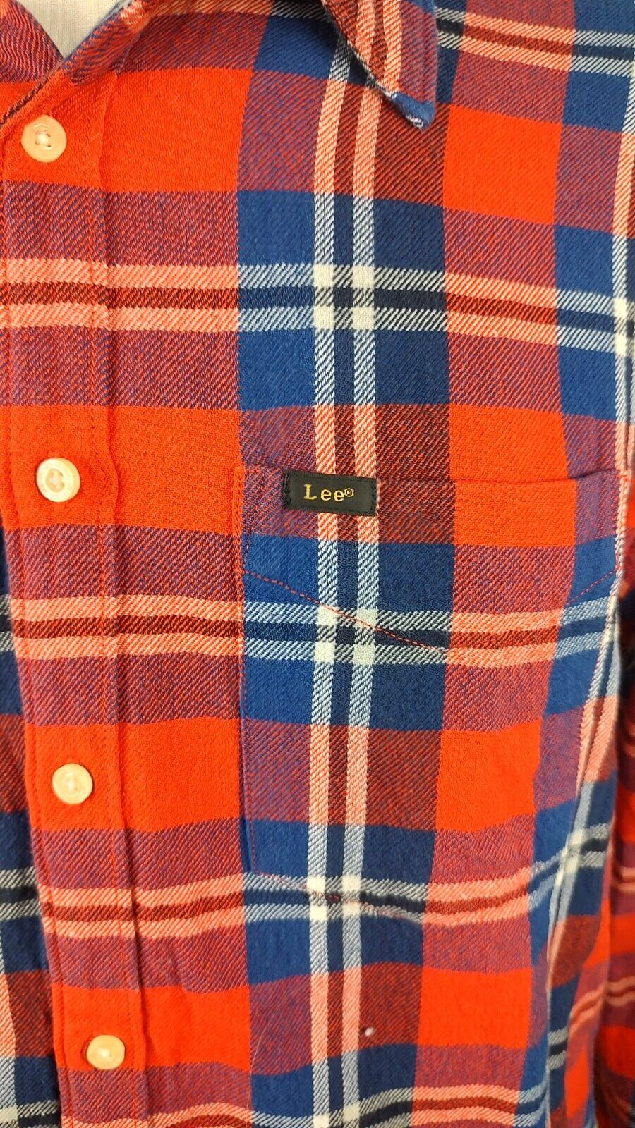 LEE CAMICIA UOMO COTONE TG. L MAN CASUAL VINTAGE SHIRT