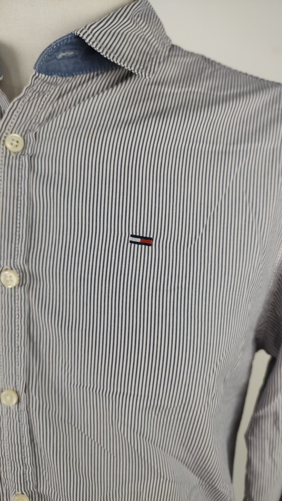 TOMMY HILFIGER CAMICIA UOMO TG. M MAN CASUAL VINTAGE SHIRT COTONE