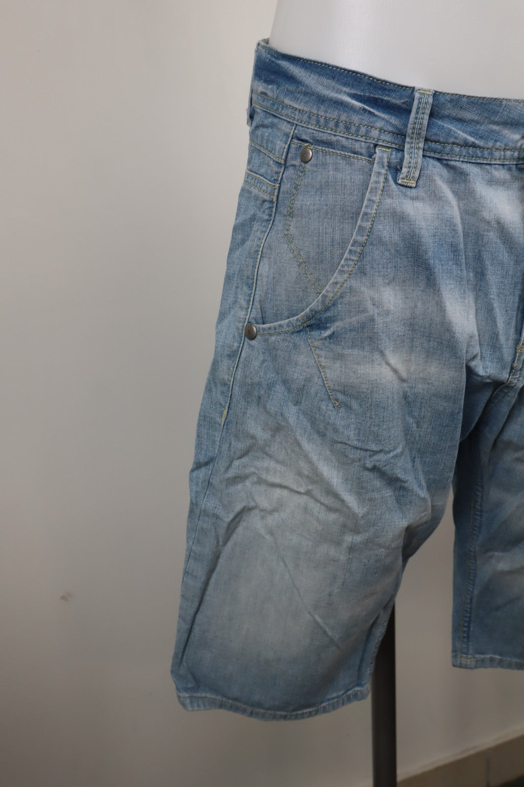 MELTIN' POT BERMUDA PANTALONE SHORTS UOMO TG 30 MAN VINTAGE CASUAL PANTS DENIM