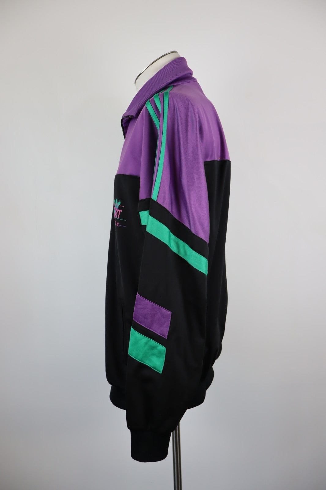 ADIDAS '80S GIACCA SPORTIVA UOMO Tg I8 MAN VINTAGE CASUAL SPORT JACKET CON ZIP