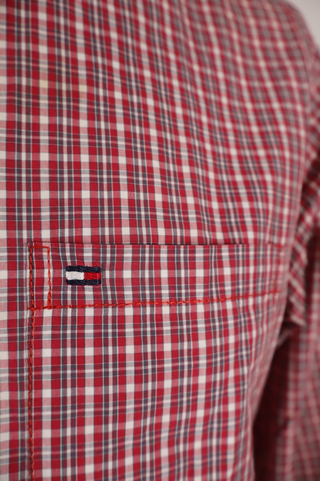 TOMMY HILFIGER CAMICIA MANICA LUNGA UOMO TG.M MAN CASUAL VINTAGE SHIRT COTONE