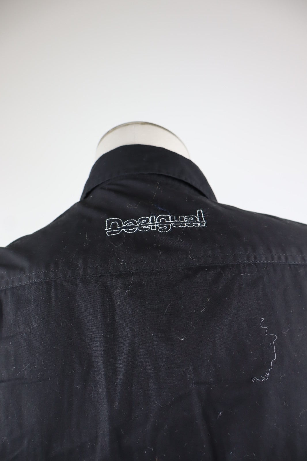 DESIGUAL CAMICIA COTONE SHIRT UOMO TG S  MAN VINTAGE CASUAL LOGO