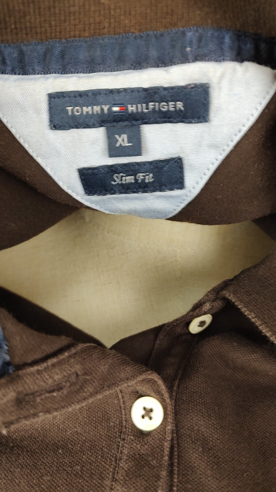 TOMMY HILFIGER POLO MAGLIA DONNA COTONE TG. XL WOMAN SHIRT CASUAL VINTAGE