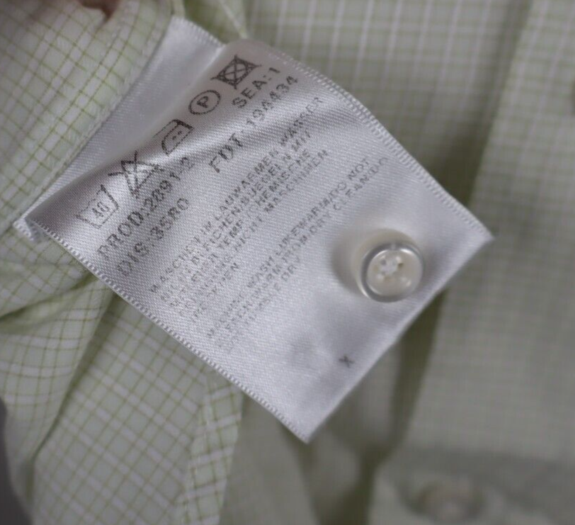 HUGO BOSS CAMICIA UOMO TG. 40 15 3/4 MAN CASUAL VINTAGE SHIRT COTONE COTTON