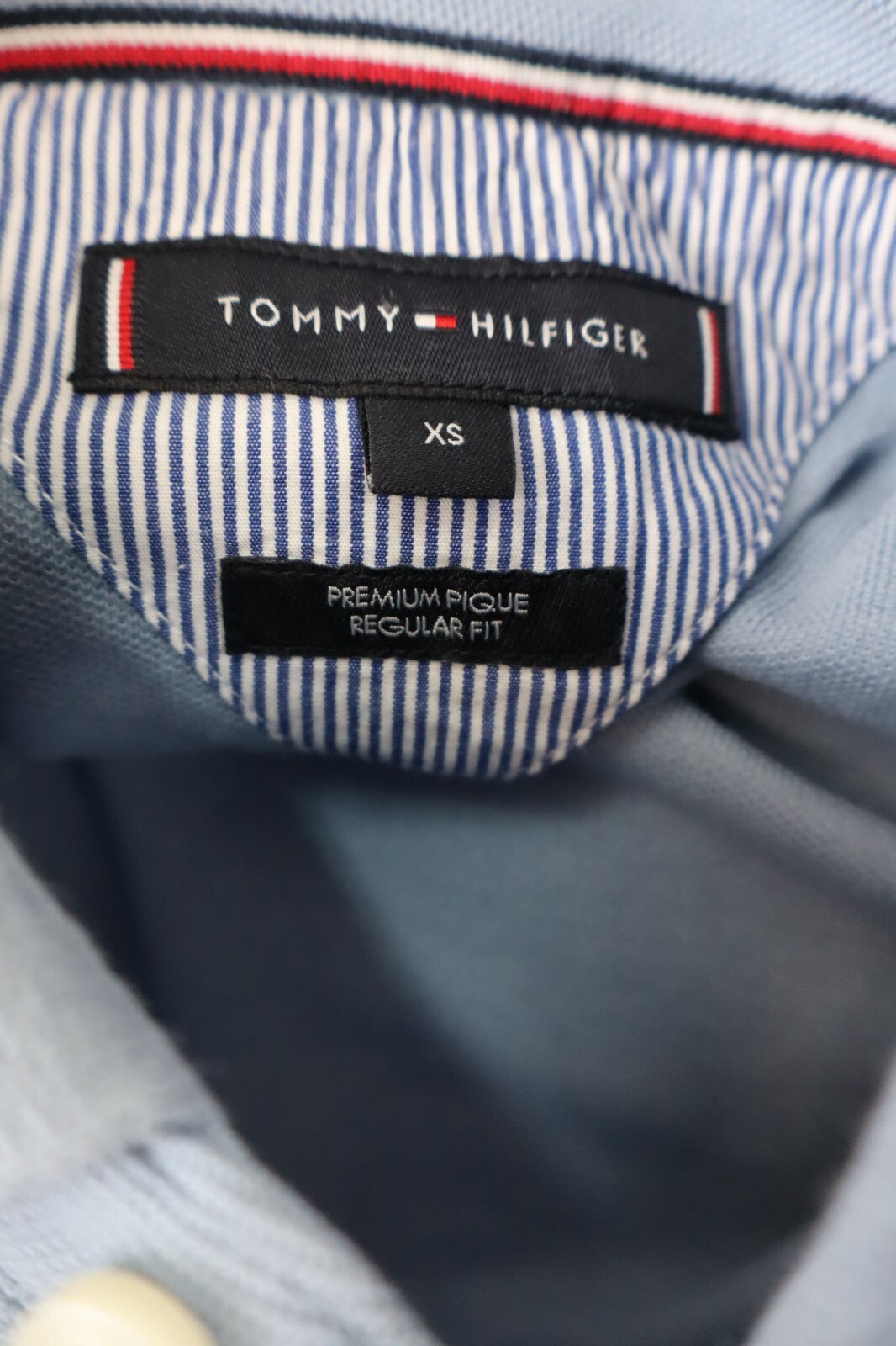 TOMMY HILFIGER MAGLIA POLO UOMO TG. XS MAN T-SHIRT CASUAL VINTAGE