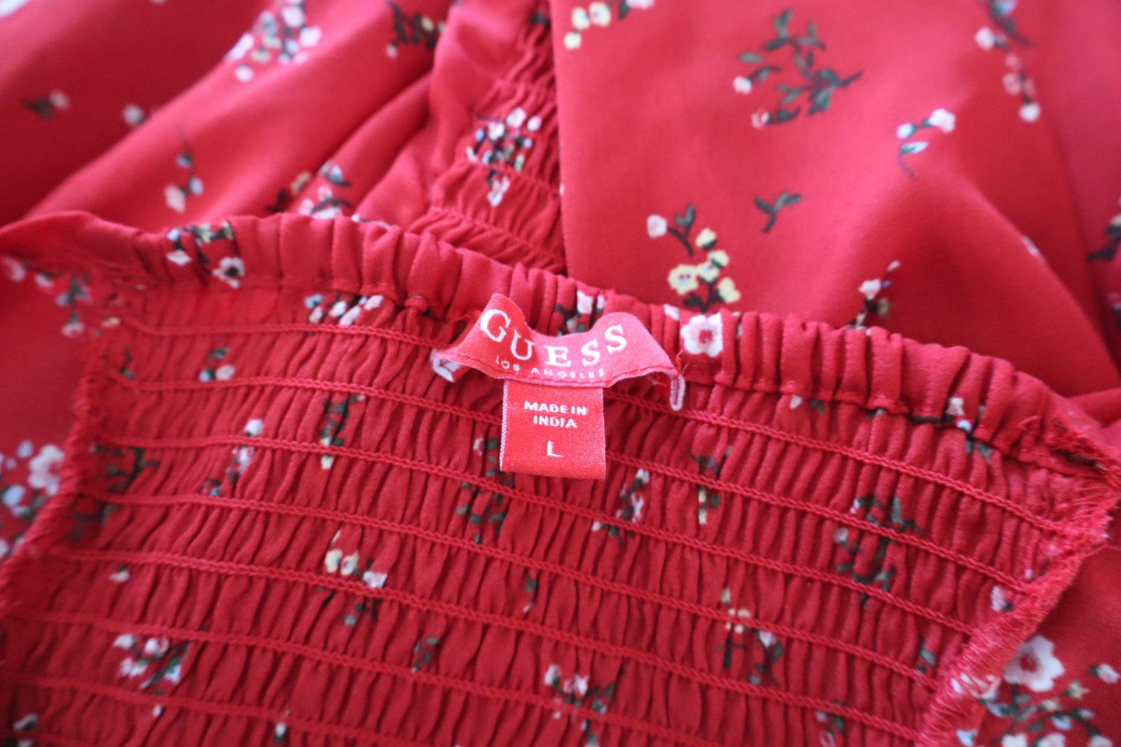 GUESS LOS ANGELES MAGLIA MANICHE LUNGHE DONNA TG. L WOMAN T-SHIRT CASUAL VINTAGE