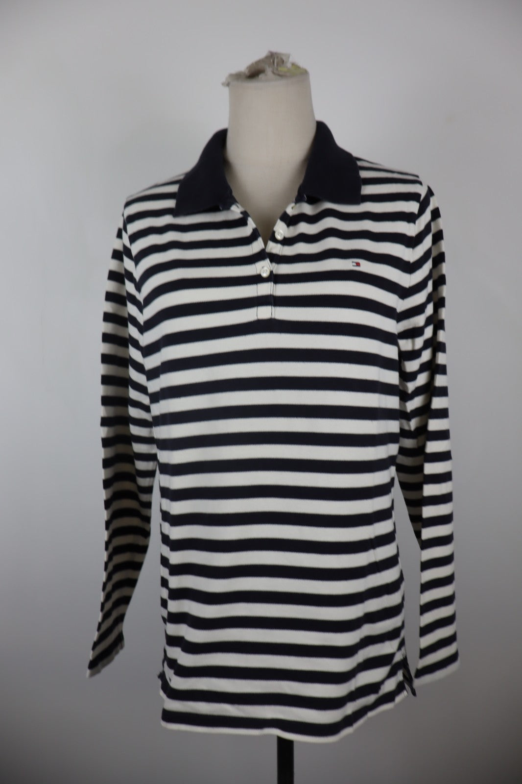 TOMMY HILFIGER MAGLIA POLO DONNA TG 2XL WOMAN CASUAL VINTAGE TOP T-SHIRT COTONE