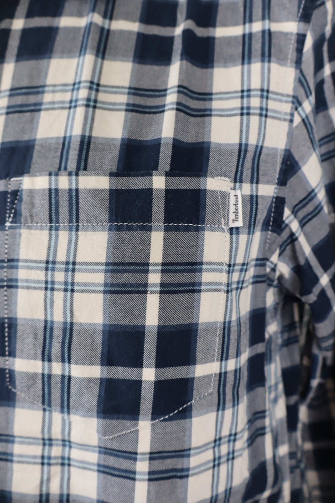 TIMBERLAND CAMICIA MANICA LUNGA UOMO TG. M MAN CASUAL VINTAGE SHIRT COTONE LOGO