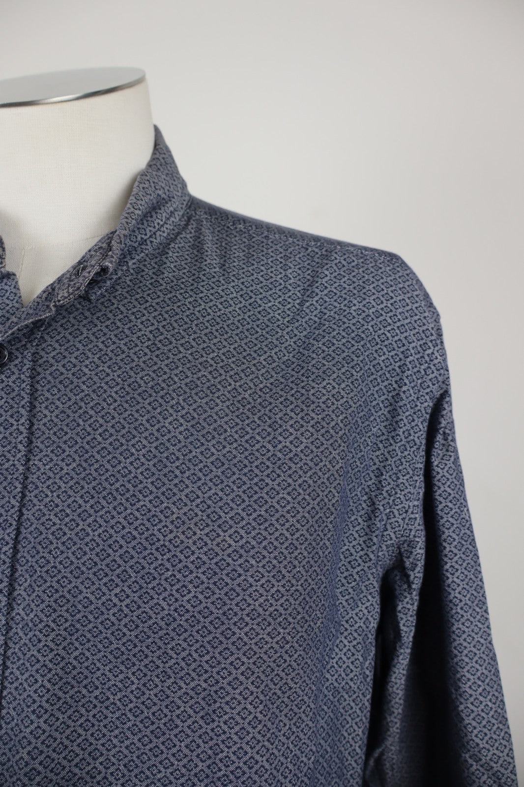 TRUSSARDI JEANS CAMICIA UOMO TG. 43 MAN CASUAL VINTAGE SHIRT COTONE COTTON LOGO