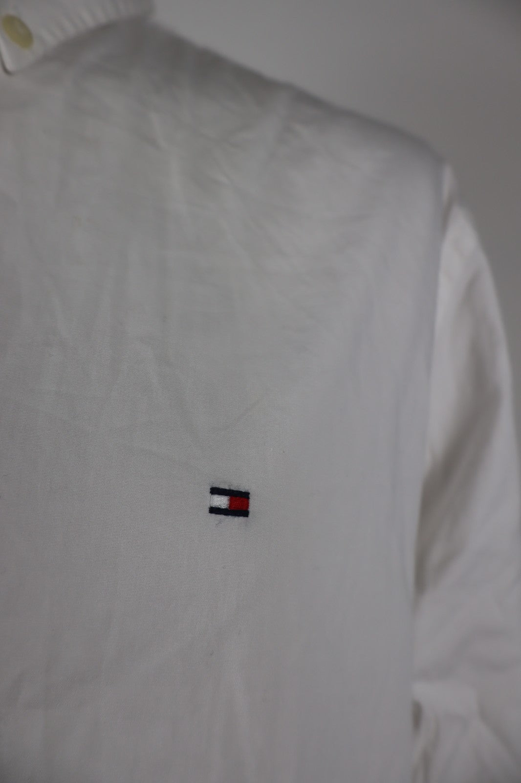 TOMMY HILFIGER CAMICIA UOMO COTONE TG. 2XL MAN CASUAL VINTAGE SHIRT MANICA LUNGA