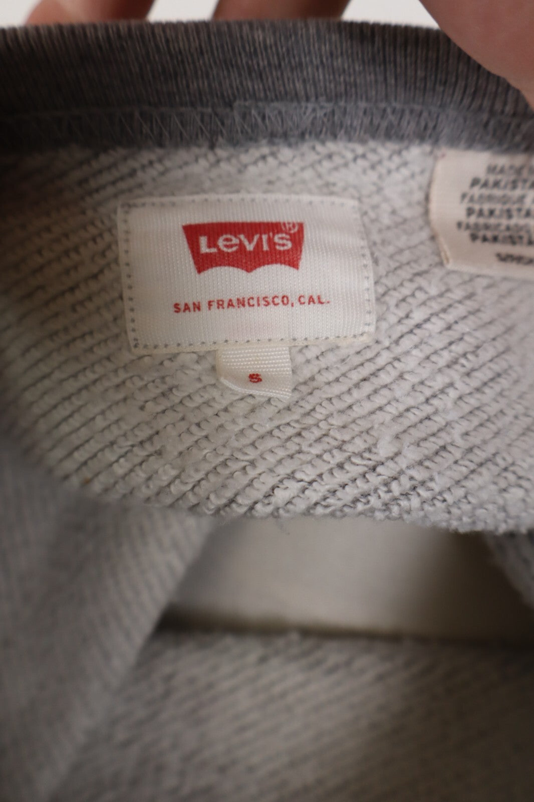 LEVI'S FELPA MAGLIA UOMO Tg S SPORT MAN SWEATSHIRT CASUAL VINTAGE COTONE