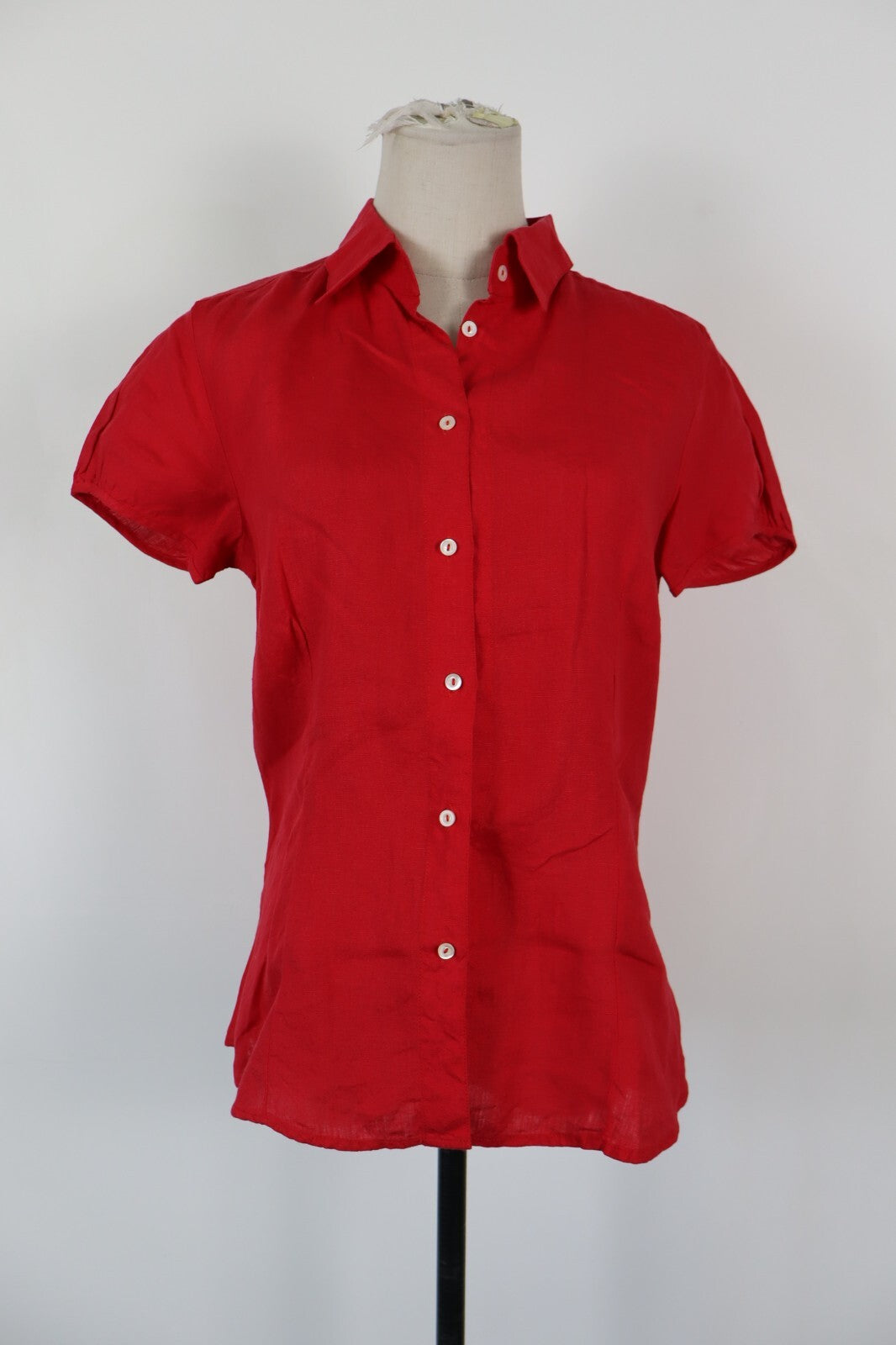 MARELLA CAMICIA BLUSA DONNA TG. 42 WOMAN SHIRT CASUAL VINTAGE LINO