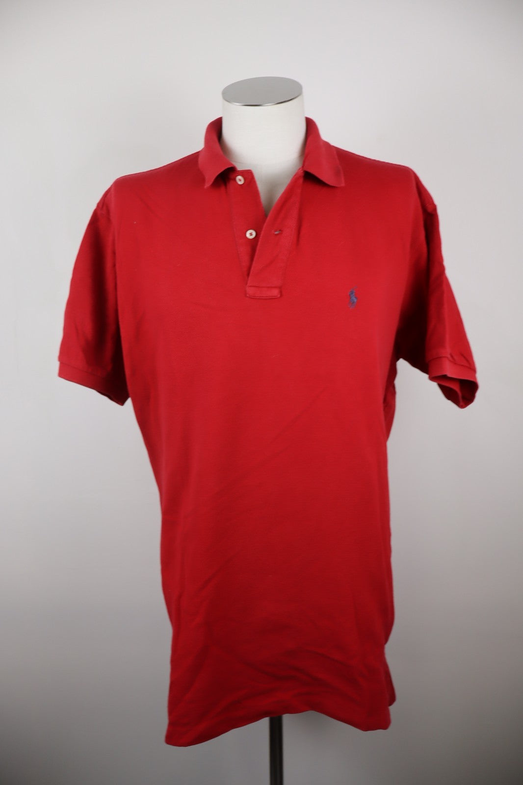 RALPH LAUREN MAGLIA POLO UOMO COTONE TG XL MAN COTTON SHIRT CASUAL VINTAGE LOGO