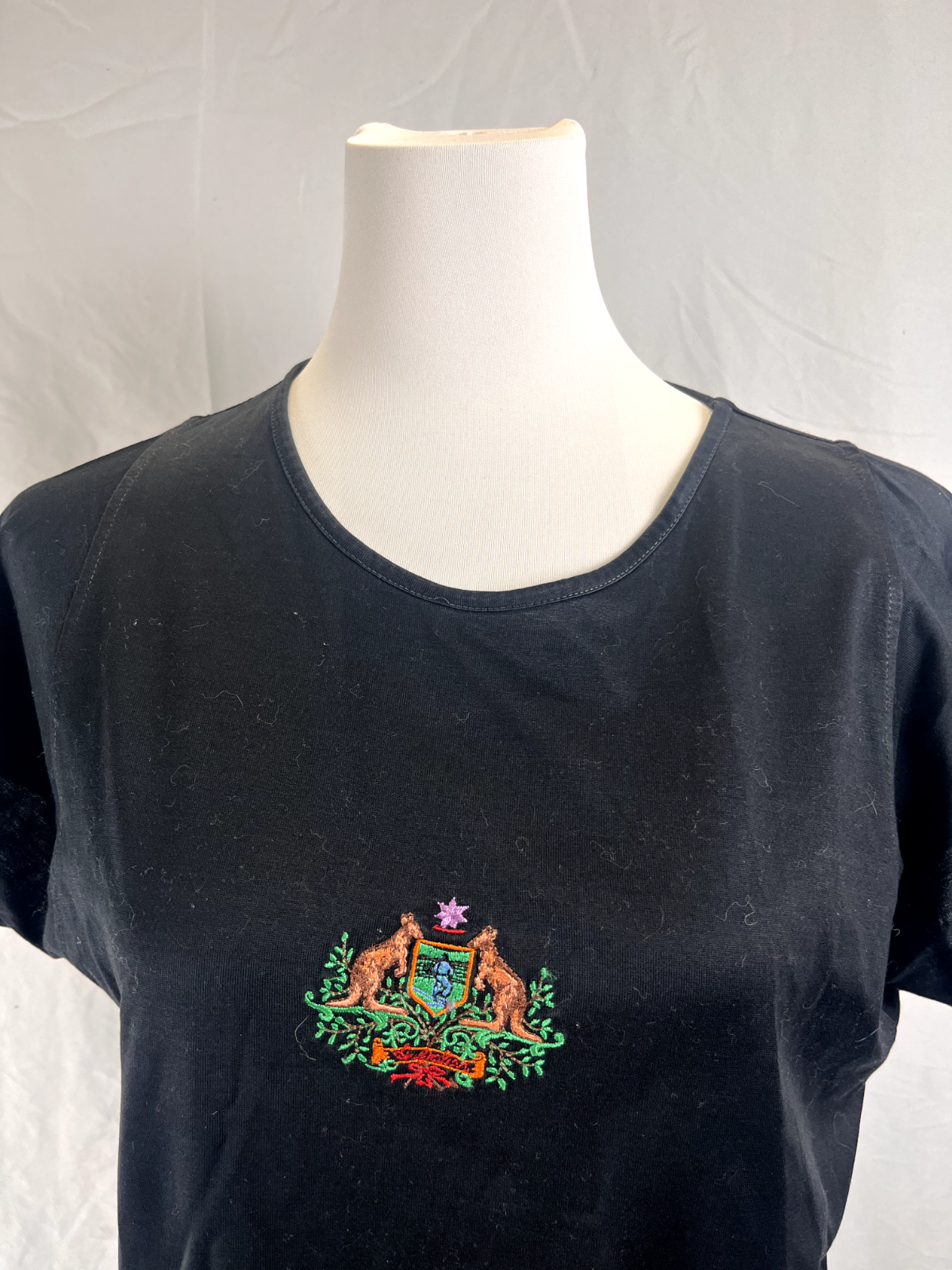 AUSTRALIAN MAGLIA DONNA TG. 46 WOMAN CASUAL VINTAGE T-SHIRT COTONE COTTON