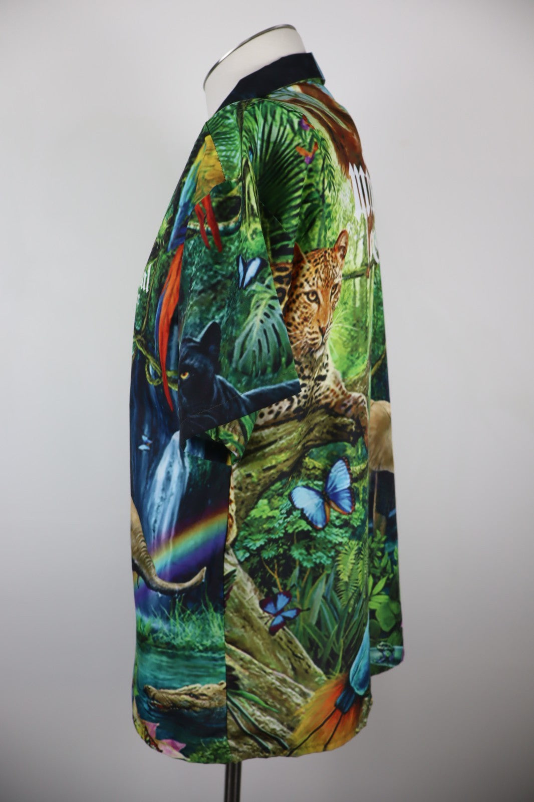 MINIMAL COUTURE MILANO CAMICIA UOMO TG L MAN CASUAL VINTAGE SHIRT ANIMALIER