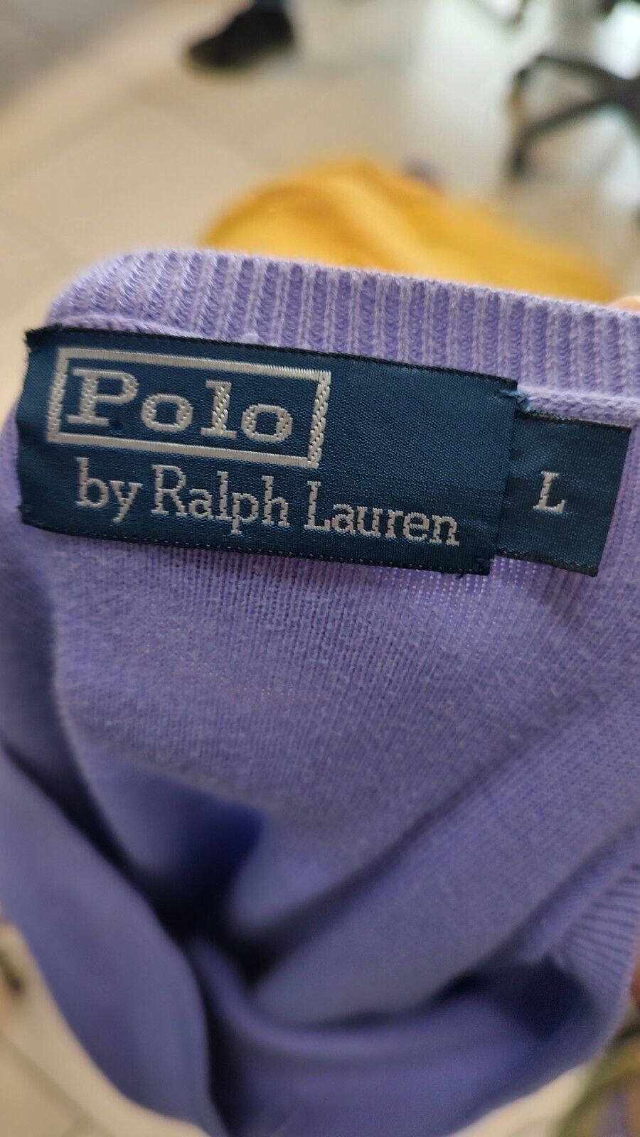RALPH LAUREN MAGLIONE COTONE VINTAGE UOMO L MAN SWEATER CASUAL VINTAGE