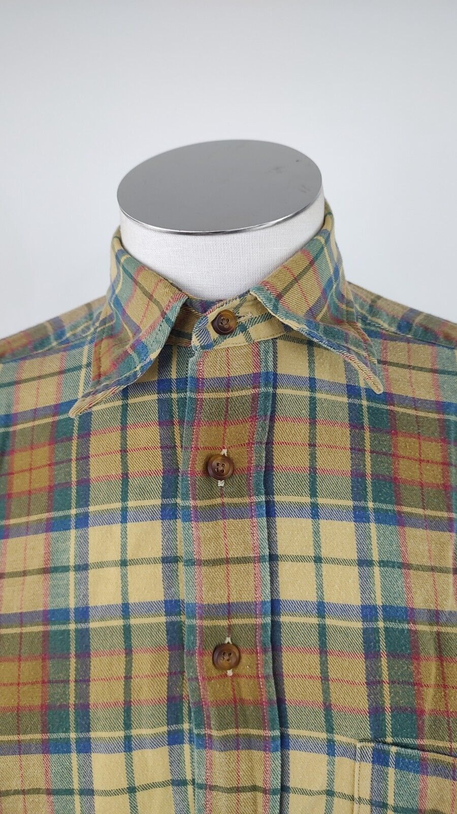 GANT CAMICIA UOMO TG. S MAN CASUAL VINTAGE SHIRT COTONE FLANELLA
