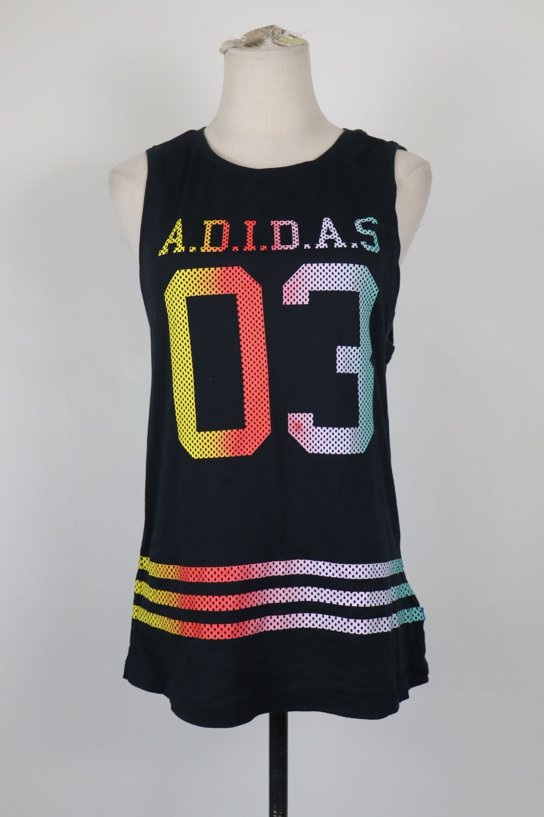 ADIDAS  MAGLIA DONNA TG. 48 WOMAN CASUAL VINTAGE T-SHIRT TOP COTONE