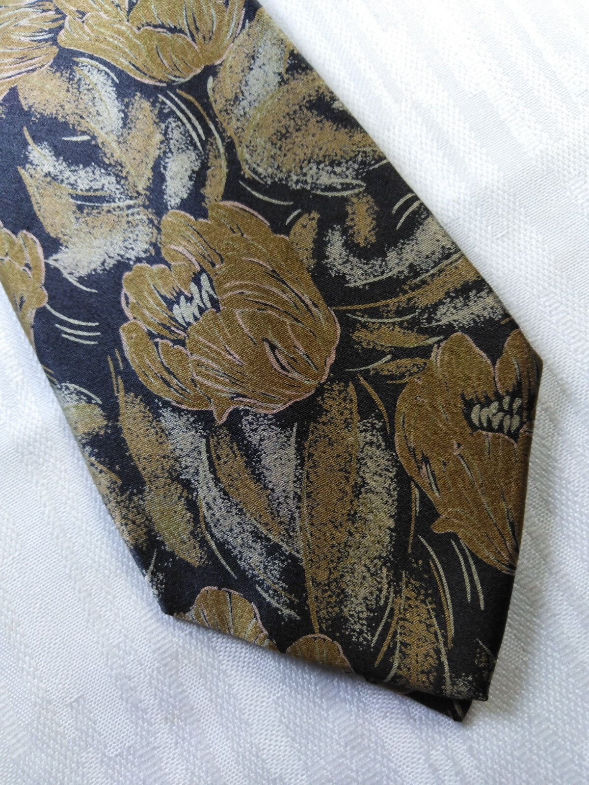 TRUSSARDI 100% SETA SILK TIE CRAVATTA NECKTIE ITALY VINTAGE CLASSIC