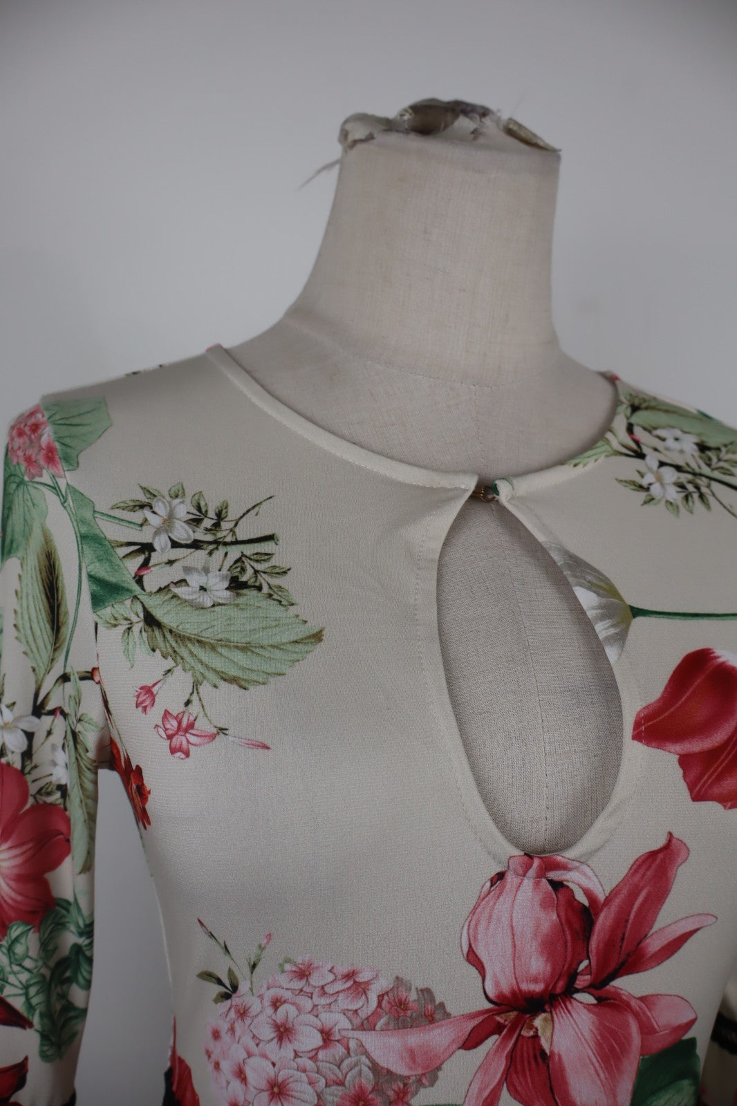 GUESS VESTITO ABITO DONNA TG XS WOMAN CASUAL VINTAGE DRESS MANICA LUNGA LOGO