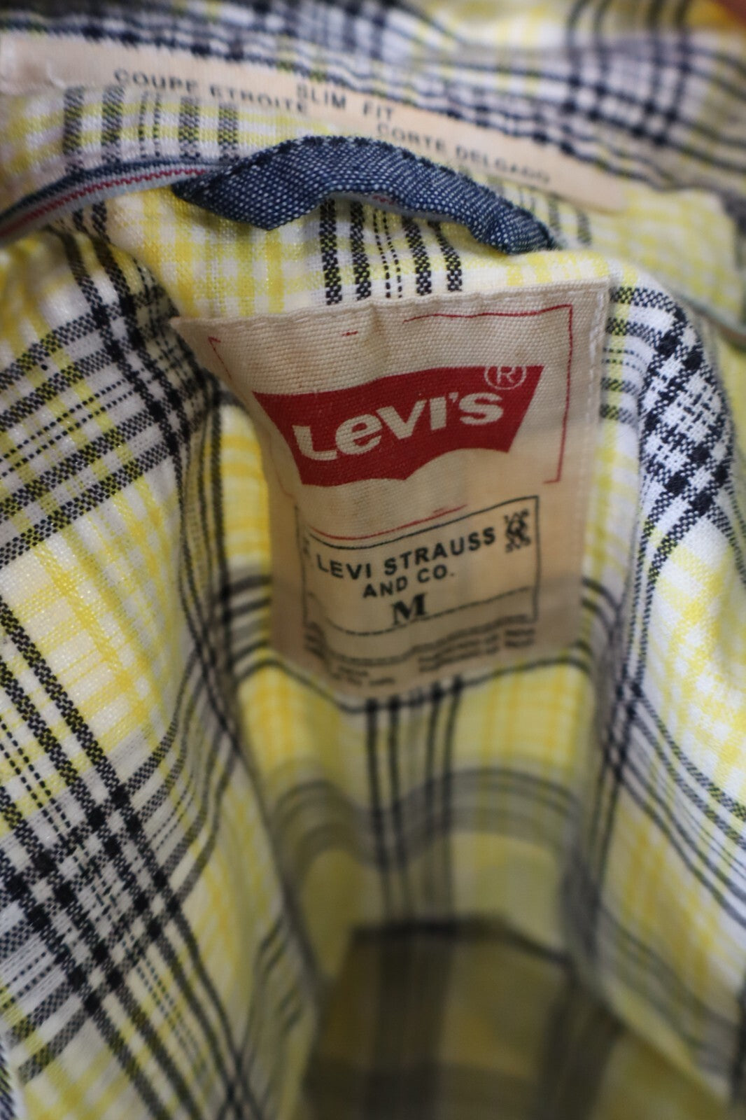 LEVI'S CAMICIA UOMO TG. M MAN CASUAL COTTON COTONE VINTAGE SHIRT