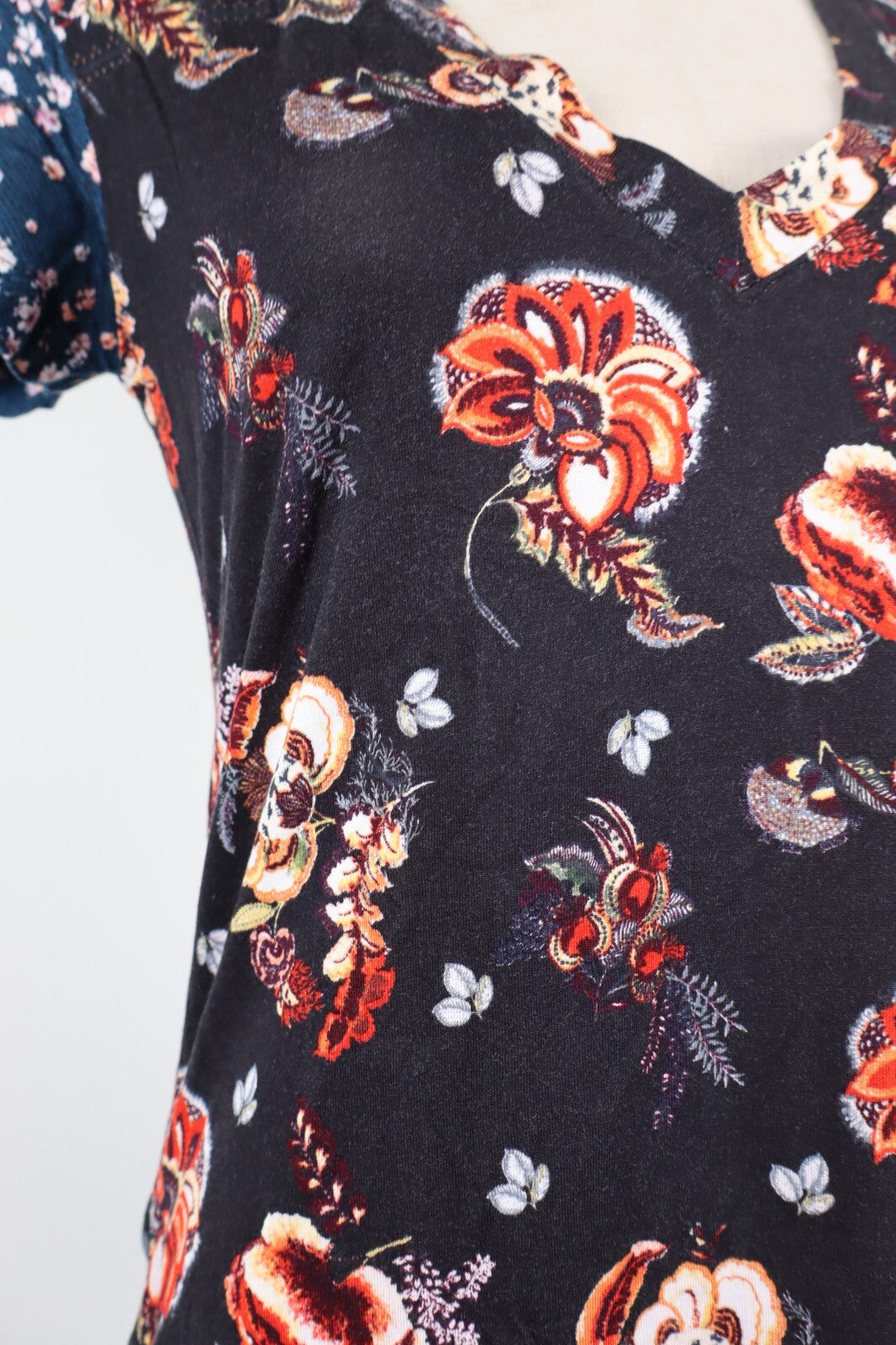 DESIGUAL MAGLIA DONNA TG. S WOMAN CASUAL VINTAGE T-SHIRT