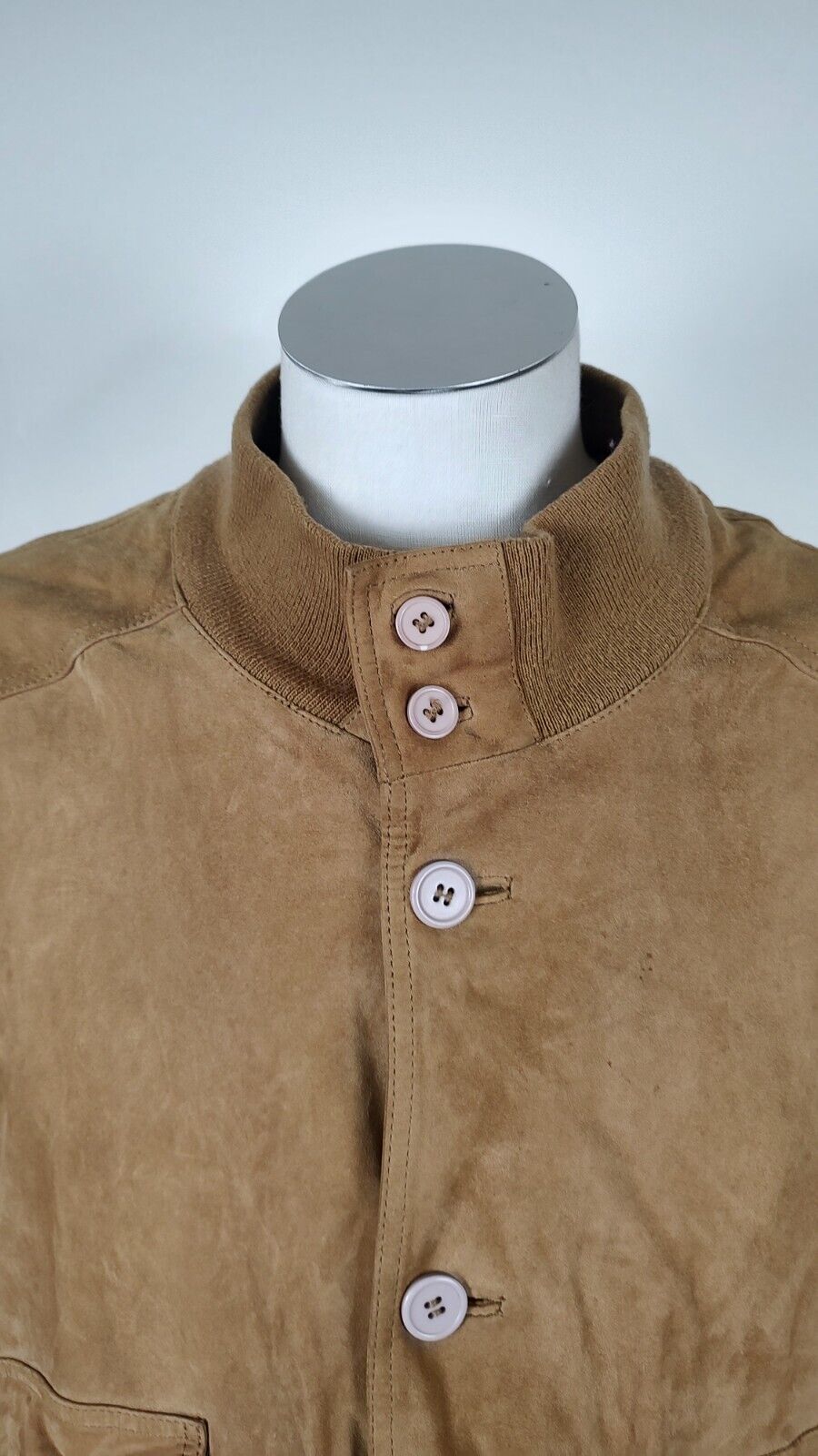 BOMB BOOGIE GIUBBINO UOMO PELLE Tg XL MAN LEATHER JACKET CAMOSCIO VINTAGE