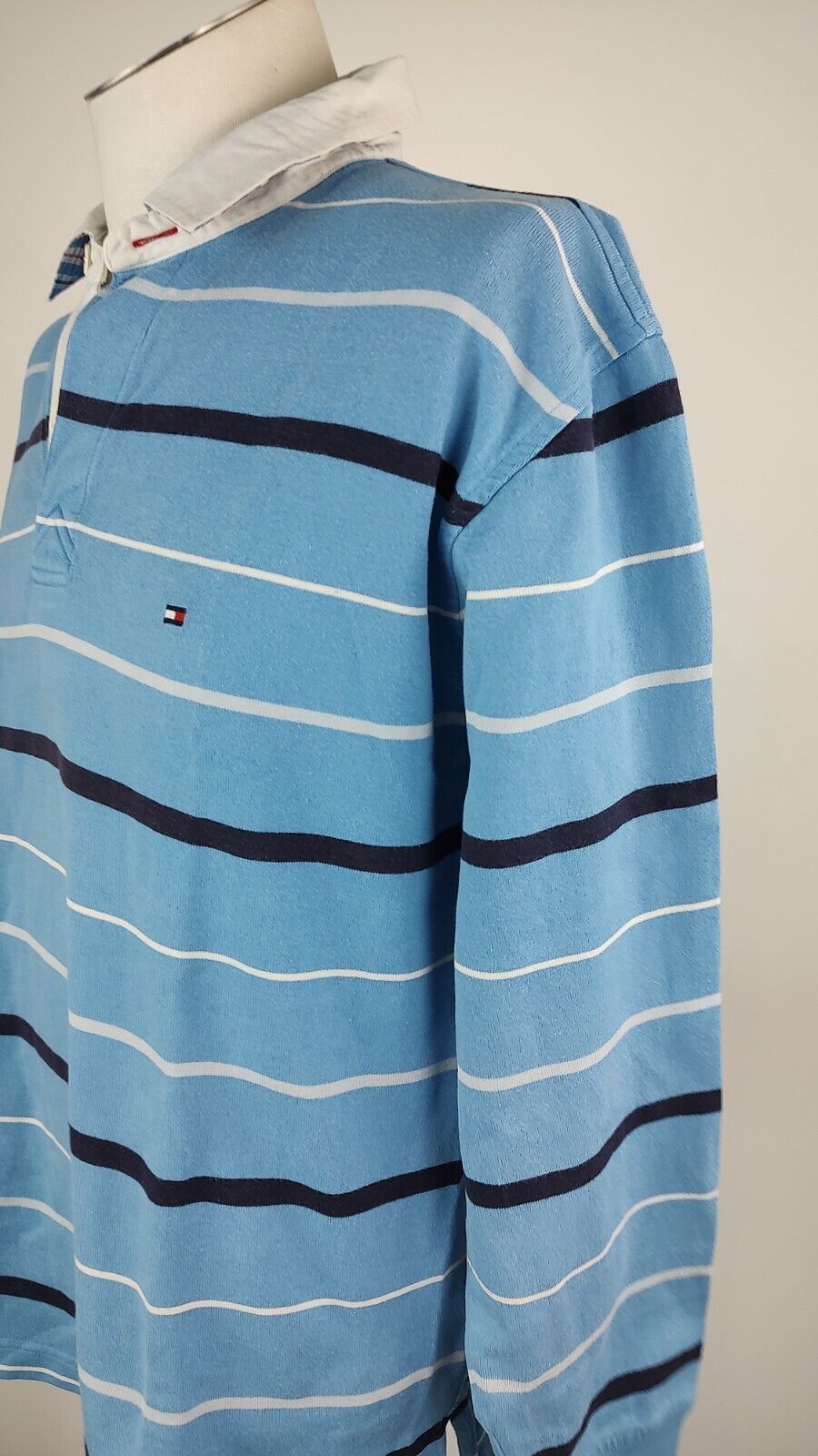 TOMMY HILFIGER MAGLIA UOMO TG L MAN POLO T-SHIRT CASUAL VINTAGE