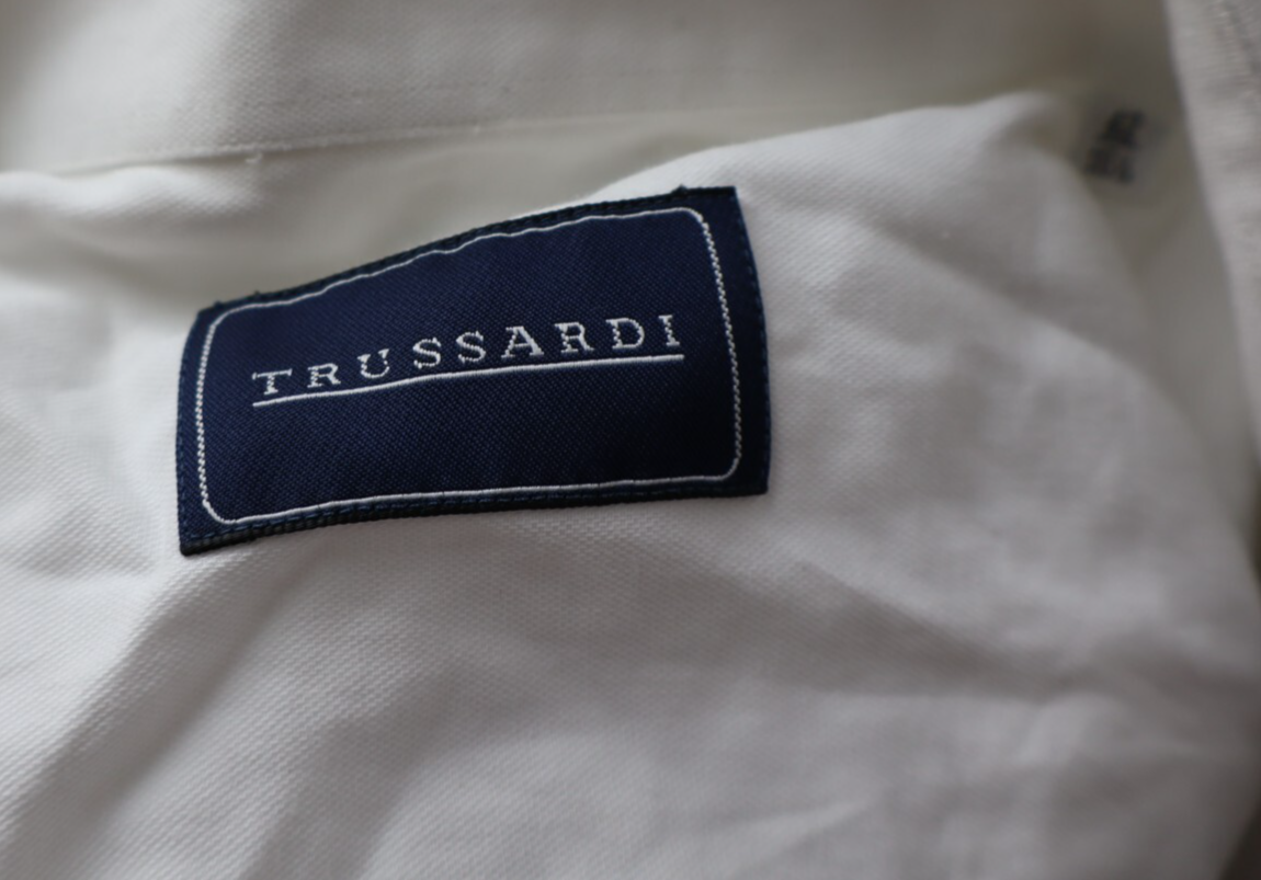 TRUSSARDI CAMICIA UOMO COTONE TG 42 16 1/2 MAN CASUAL VINTAGE SHIRT COTTON