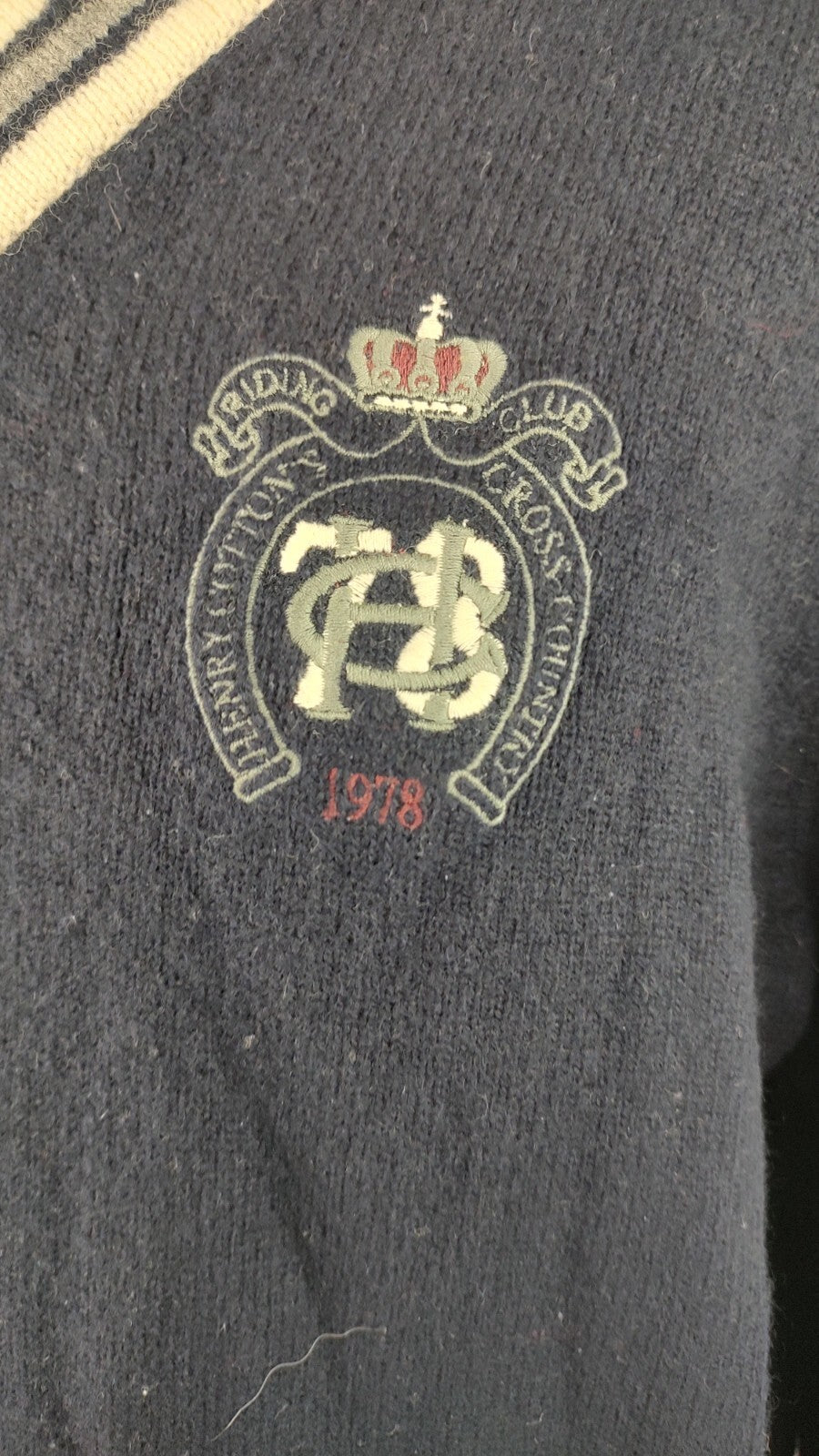 HENRY COTTON'S MAGLIONE LANA VINTAGE UOMO Tg. XXXL SWEATER MAN CASUAL