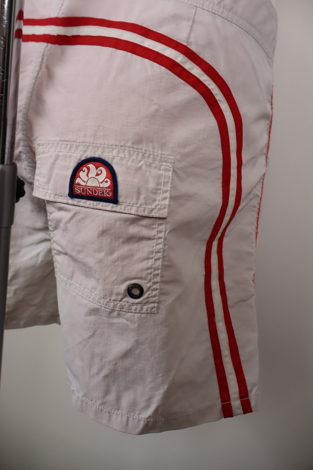 SUNDEK COSTUME PANTALONCINO MARE UOMO TG 50 MAN SWIMSUIT VINTAGE CASUAL LOGO