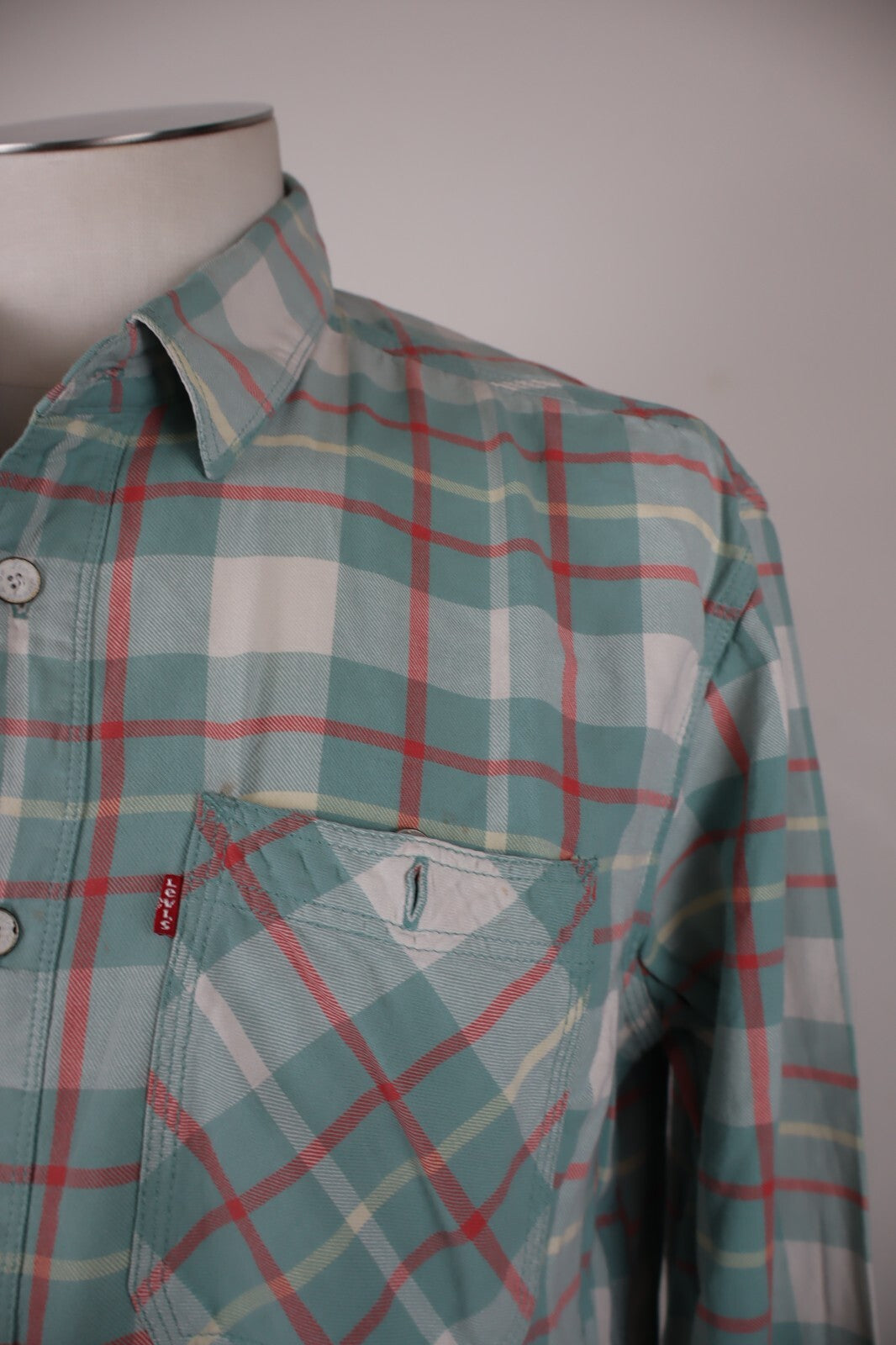 LEVI'S STRAUSS & CO CAMICIA UOMO TG.L MAN CASUAL COTTON COTONE VINTAGE SHIRT