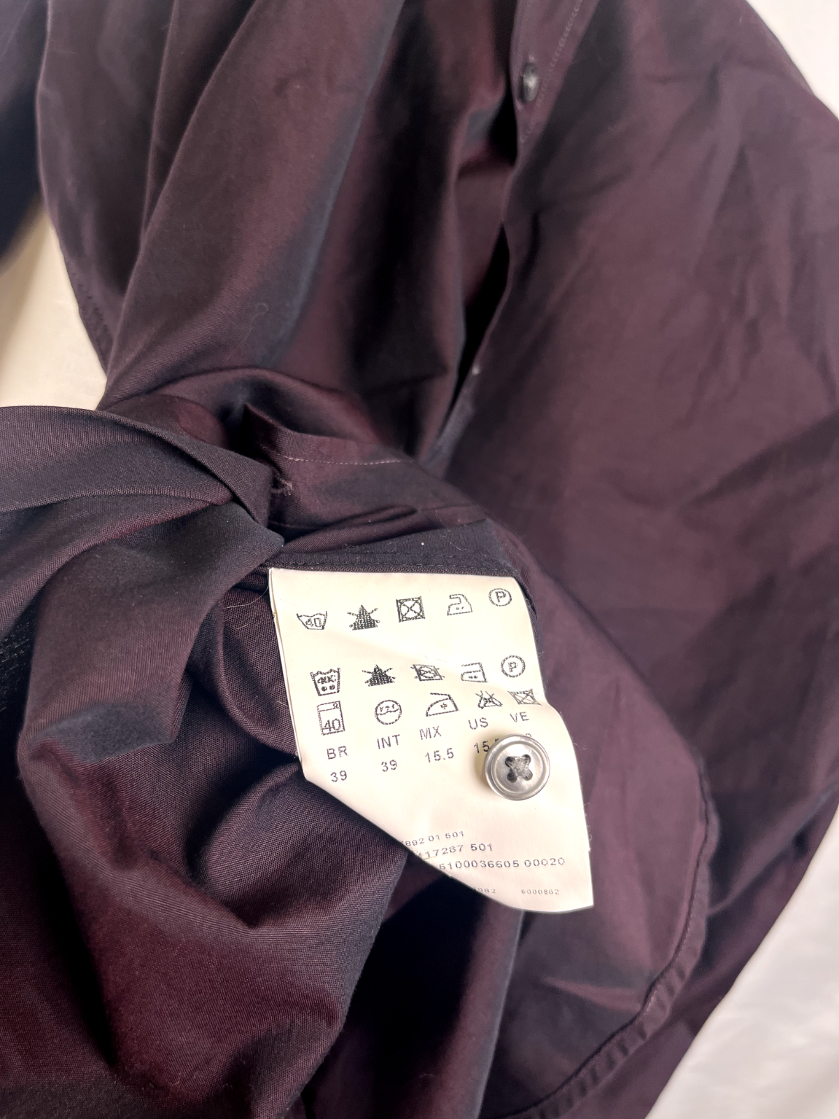 HUGO BOSS CAMICIA UOMO TG. 39 15/2 SLIM FIT CASUAL VINTAGE SHIRT COTONE COTTON