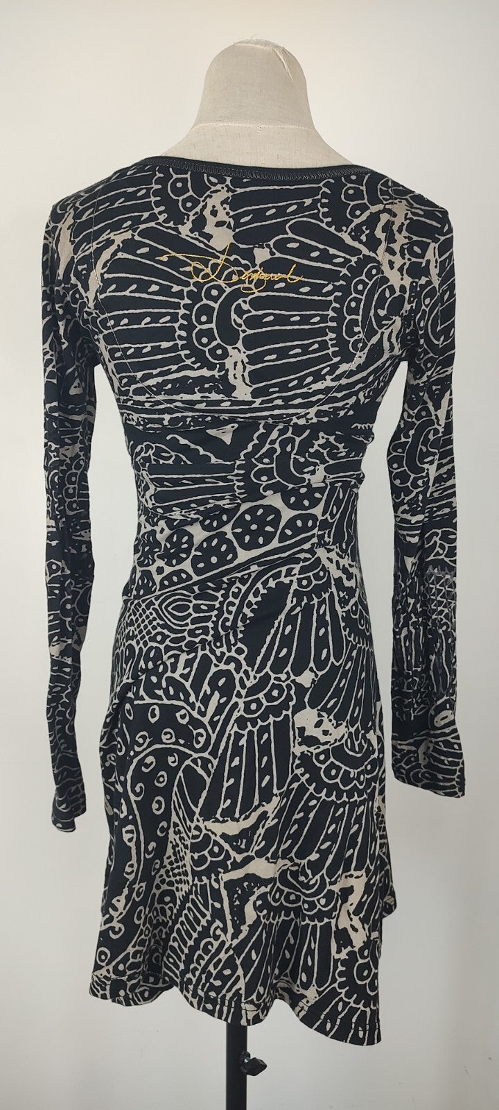 DESIGUAL VESTITO DONNA TG. XS  WOMAN CASUAL VINTAGE DRESS